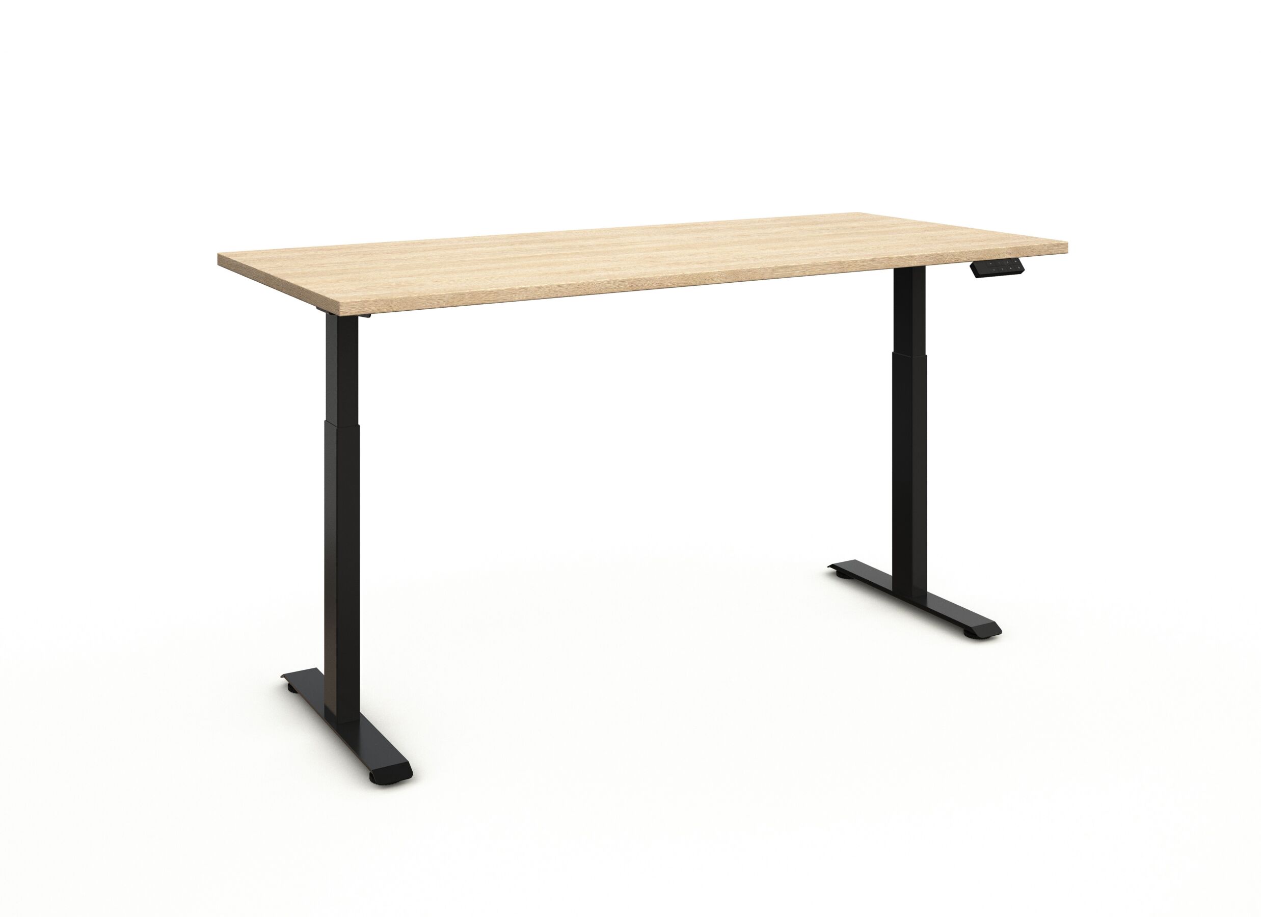 Overzichtsfoto - Zit sta bureau Flexo-2 150x80xH73-123cm - decor - zand eik