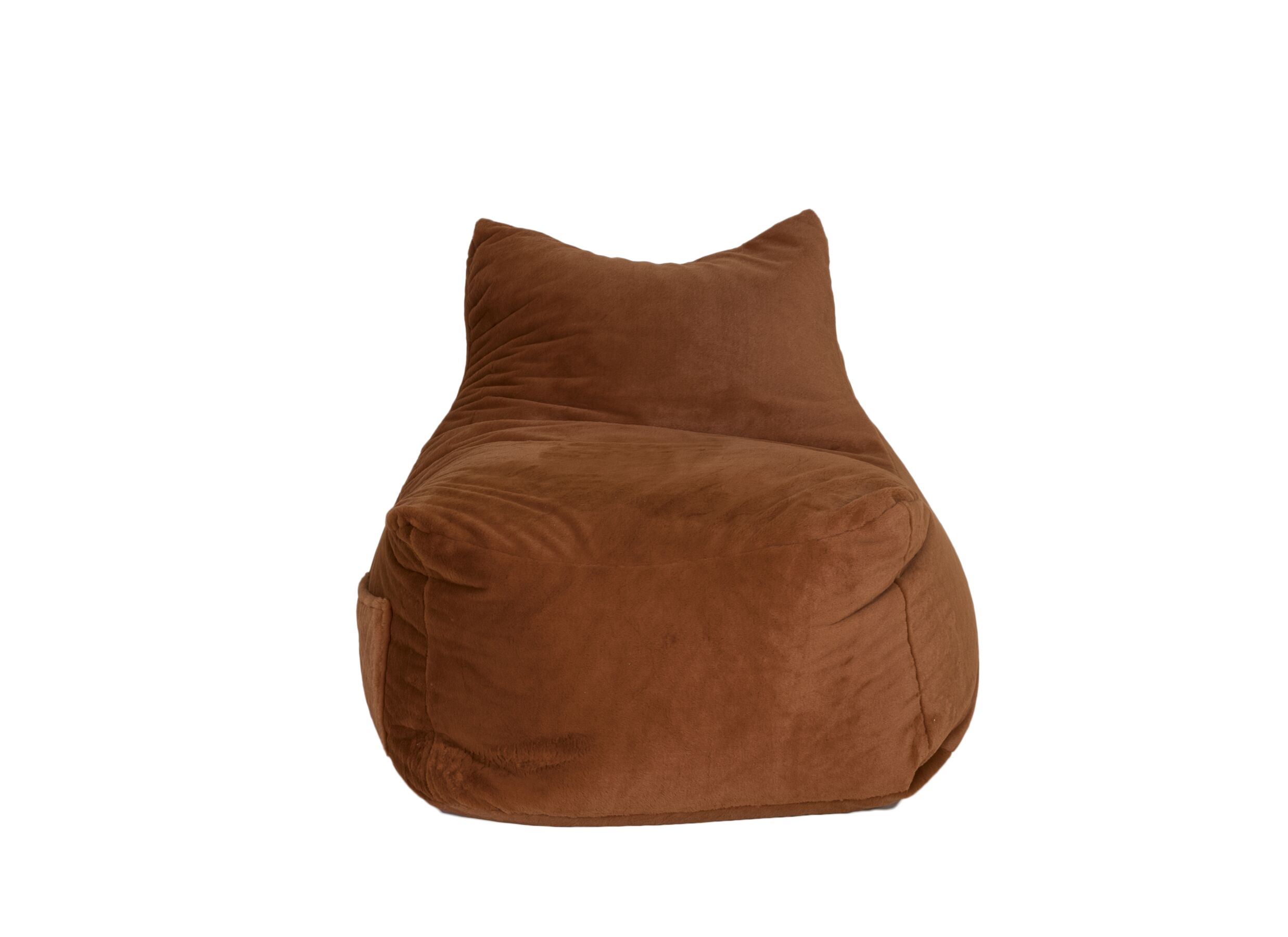 Pouf poire Karina tissu orange