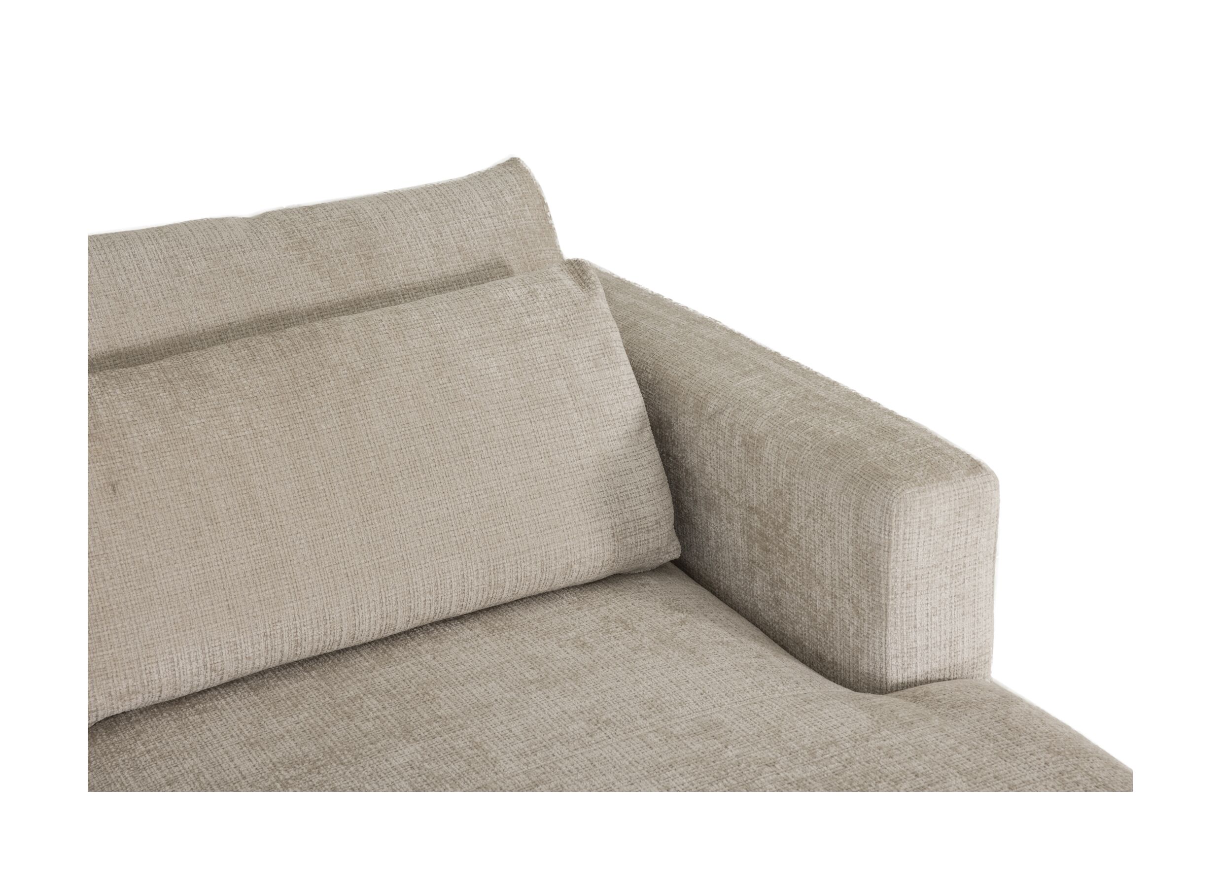 Detail - Canapé d'angle New Polo 430x226cm - tissu - beige