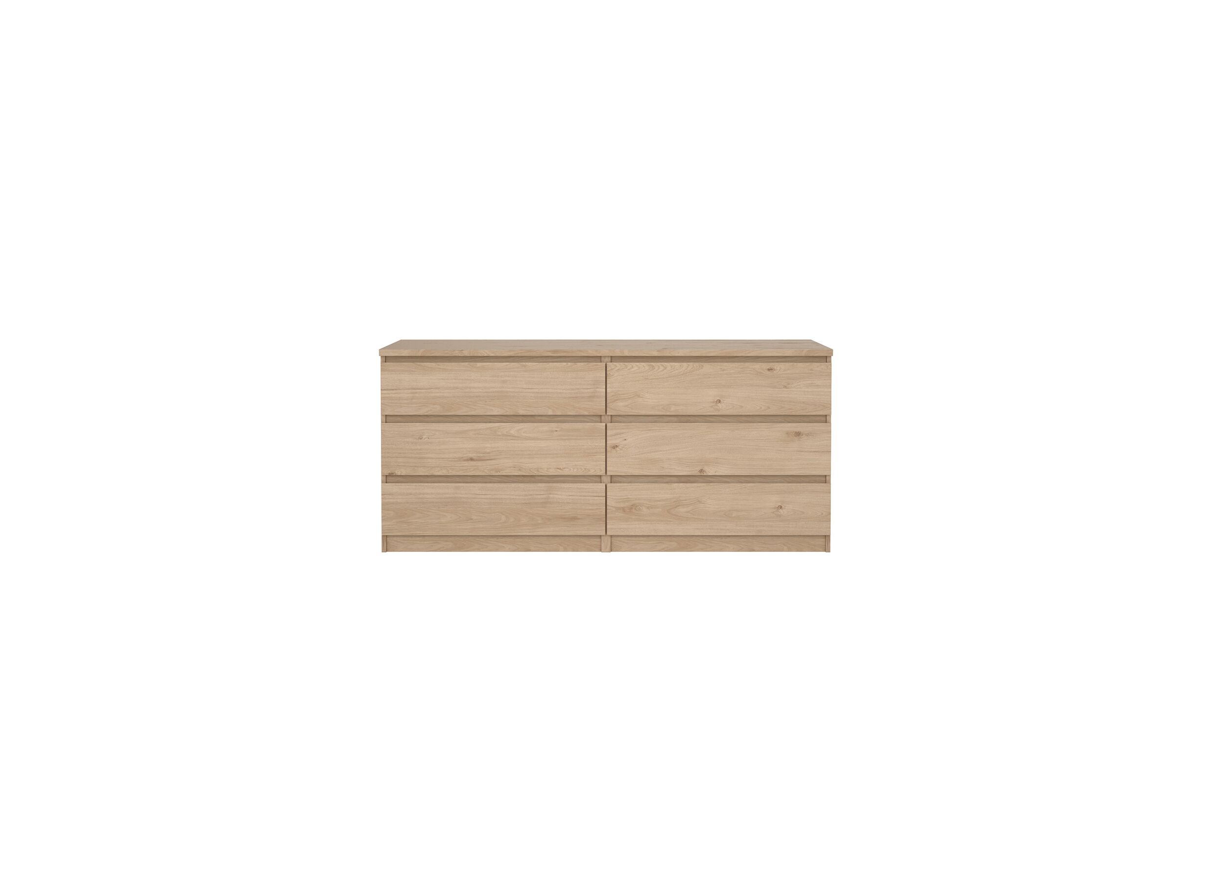 Commode Naia 154x50x71cm - mélamine - jackson hickory