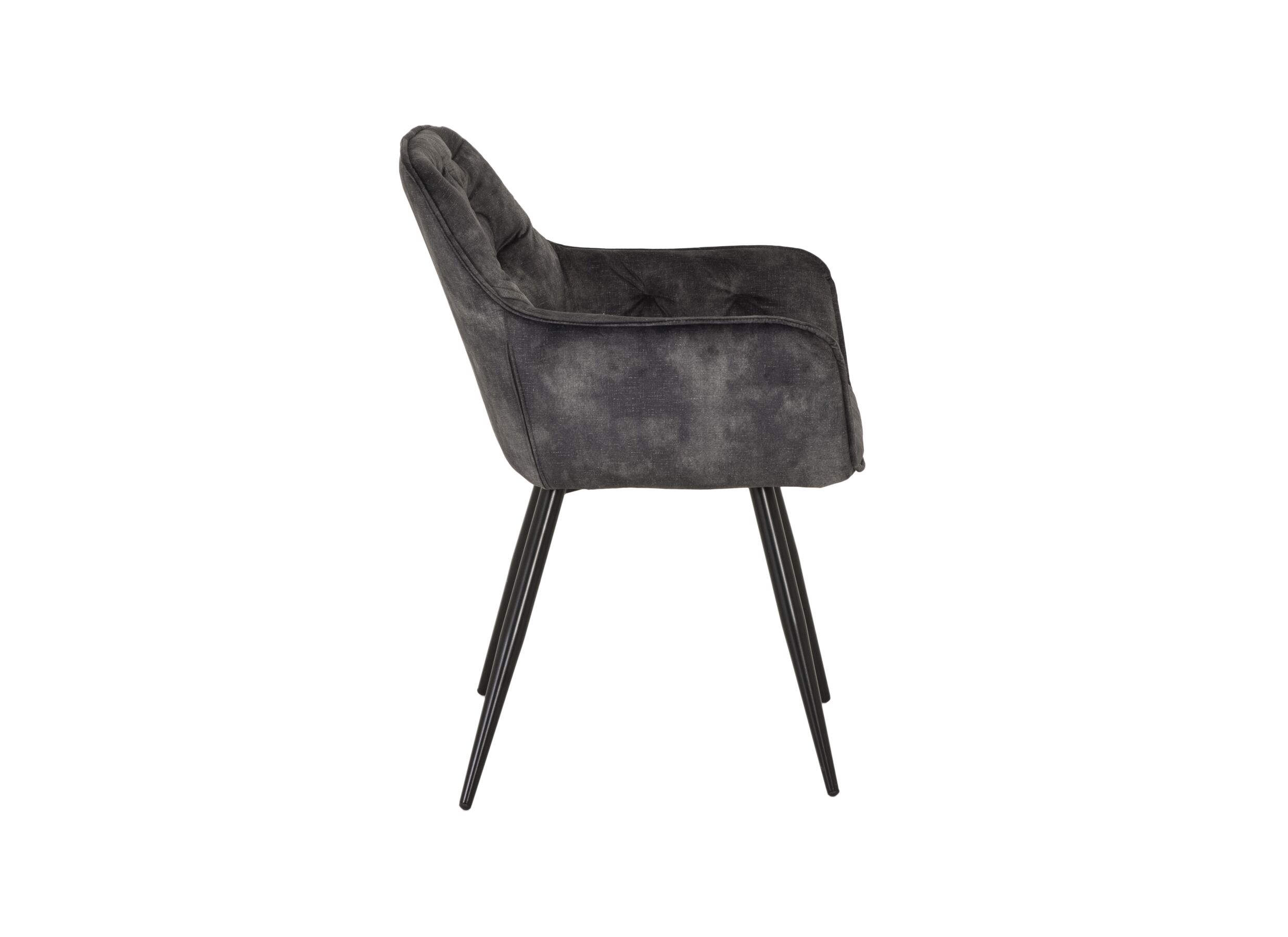 Stoel Sylt 56x60x83cm - stof - grijs