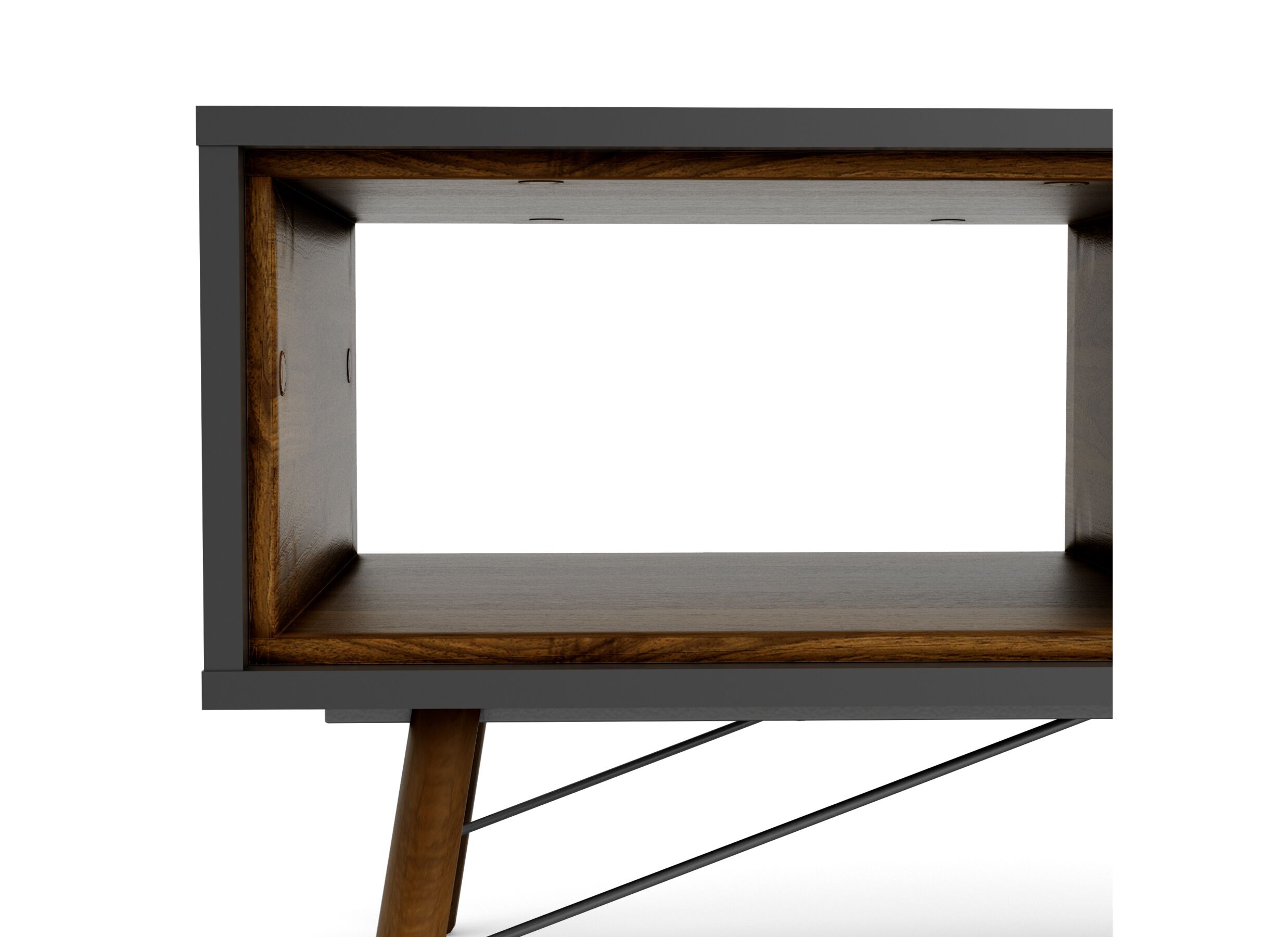 Salontafel Ry zwart met opbergruimte