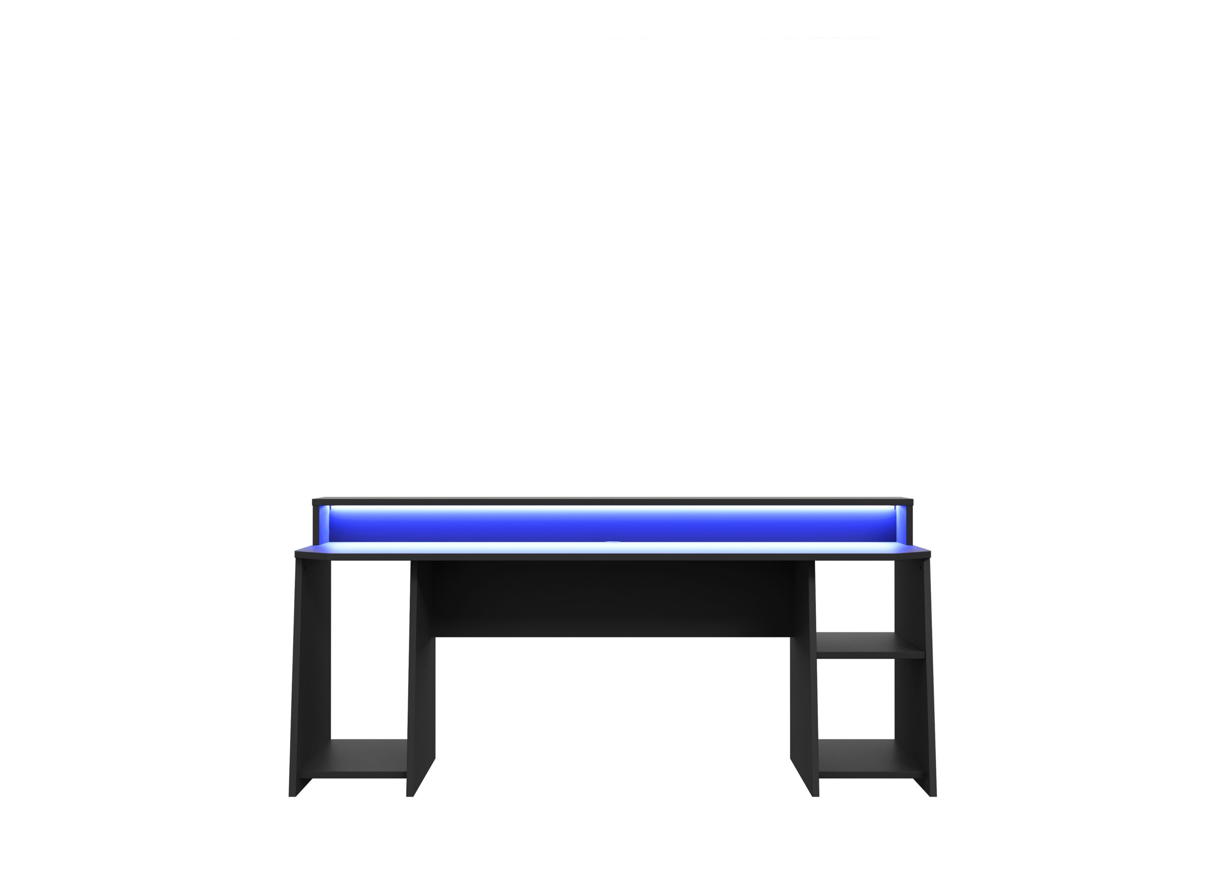 Bureau 200x72x91cm - Bureau Tezaur 200x72x91cm - panneau décor - noir
