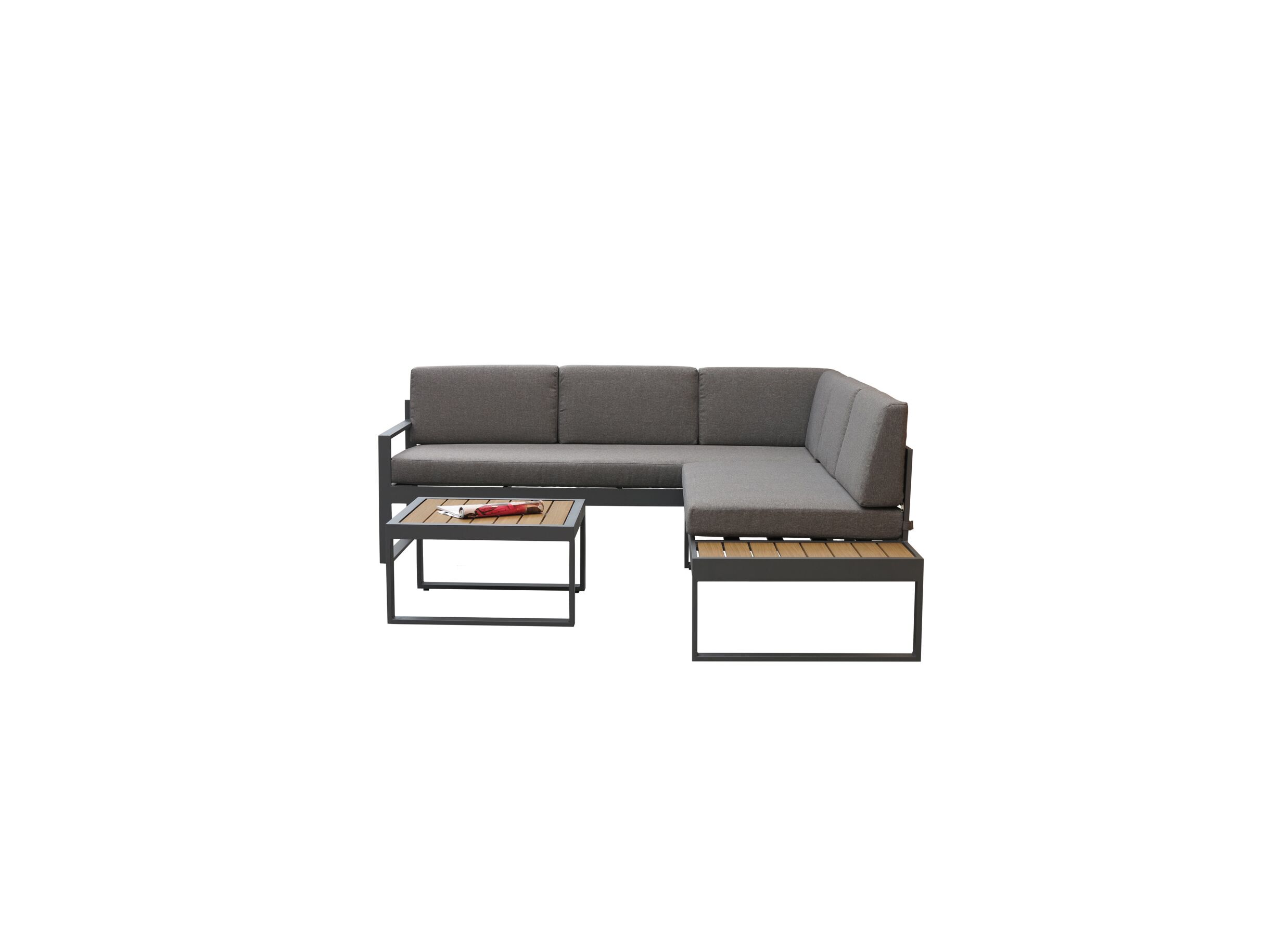 Aperçu - Salon lounge Yin aluminium - anthracite