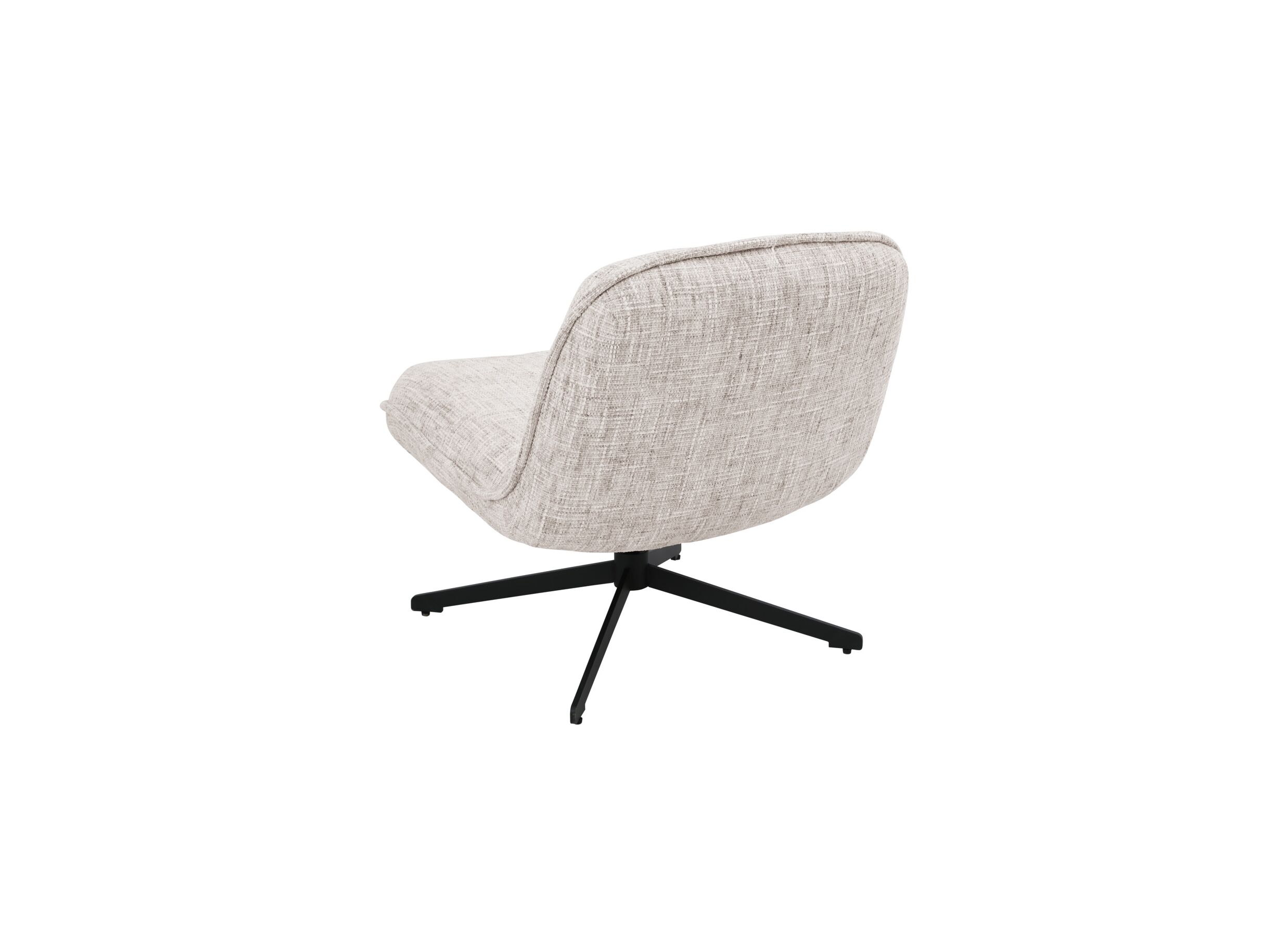 Overzichtsfoto - Draaifauteuil Area polyestervezel - beige - 76x70x80cm