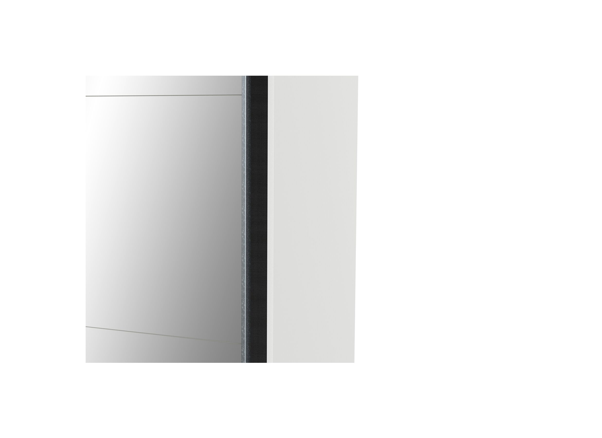 Armoire à portes coulissantes Ghost 195cm - décor - blanc