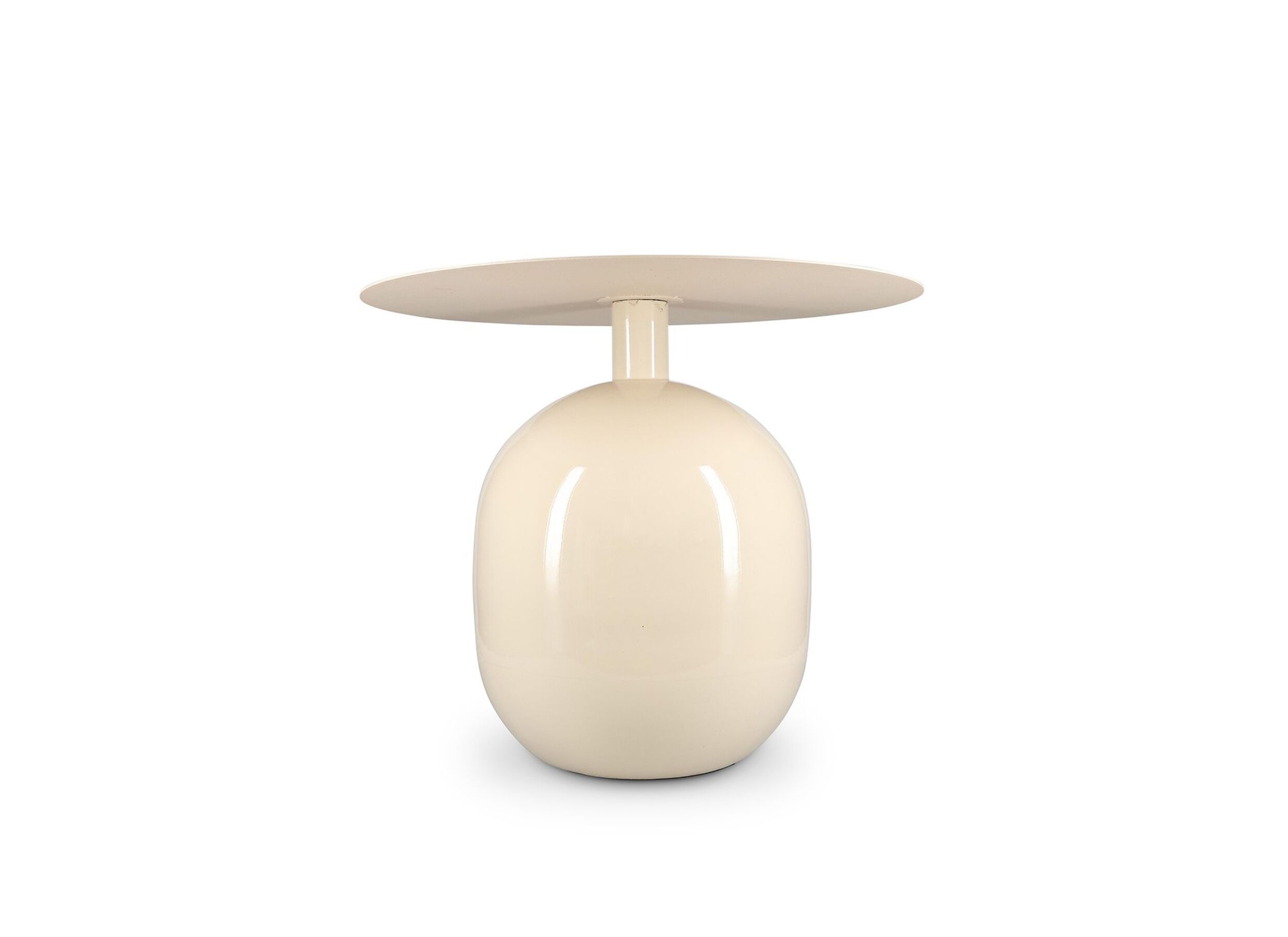 Aperçu - Table d'appoint Mio Ø50xH40cm - métal - ivory