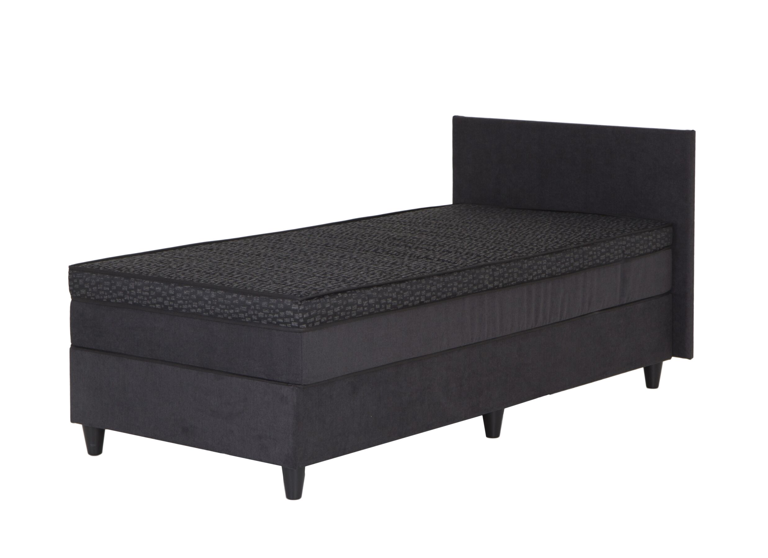 Lit box BOX53 100x200cm - tissu - anthracite