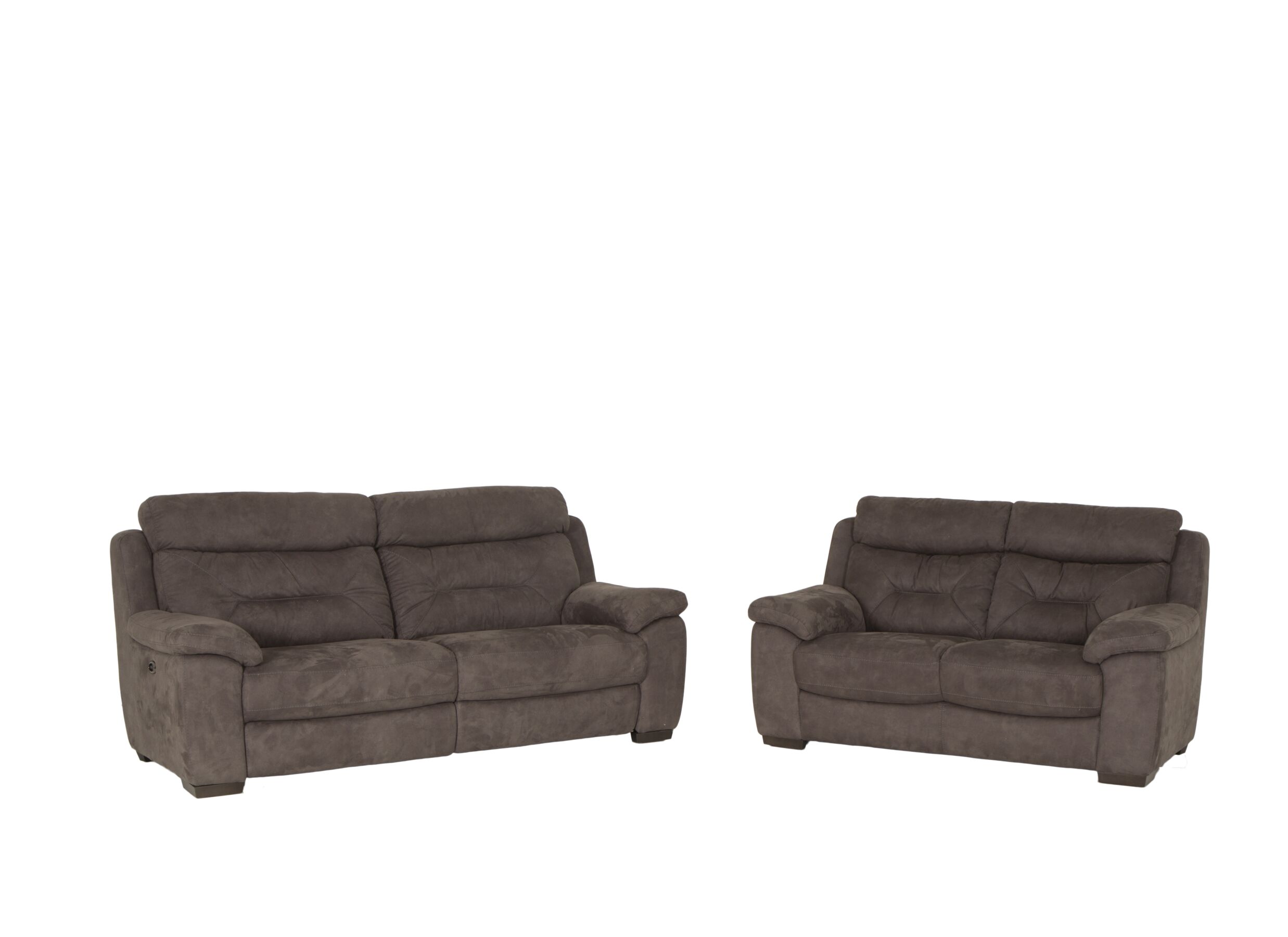 Zetel Neil 2,5+2-zit - stof - grijs met relax