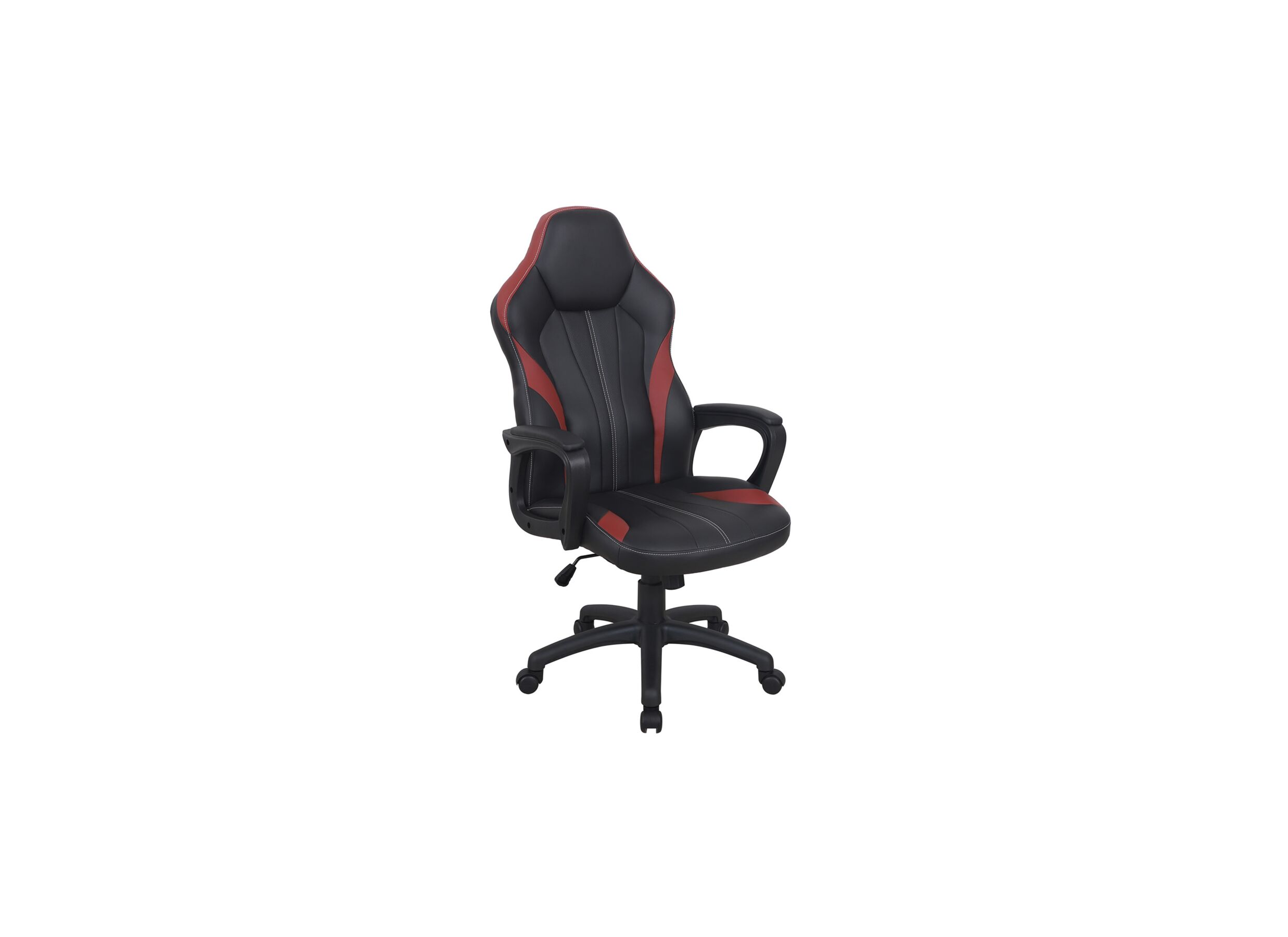 Chaise gamer Yukon noir rouge - Chaise gamer Yukon 62x71,5x124cm - similicuir - noir & rouge
