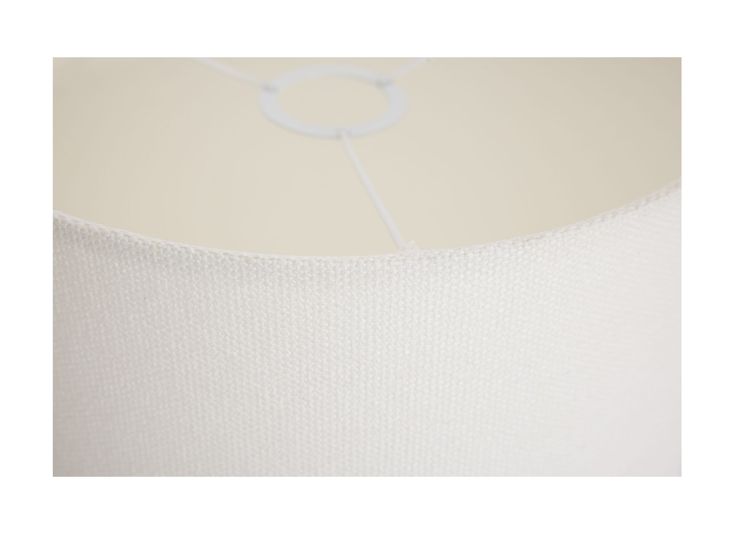 Detailfoto - Lampenkap Ø30cm - stof - ivoor