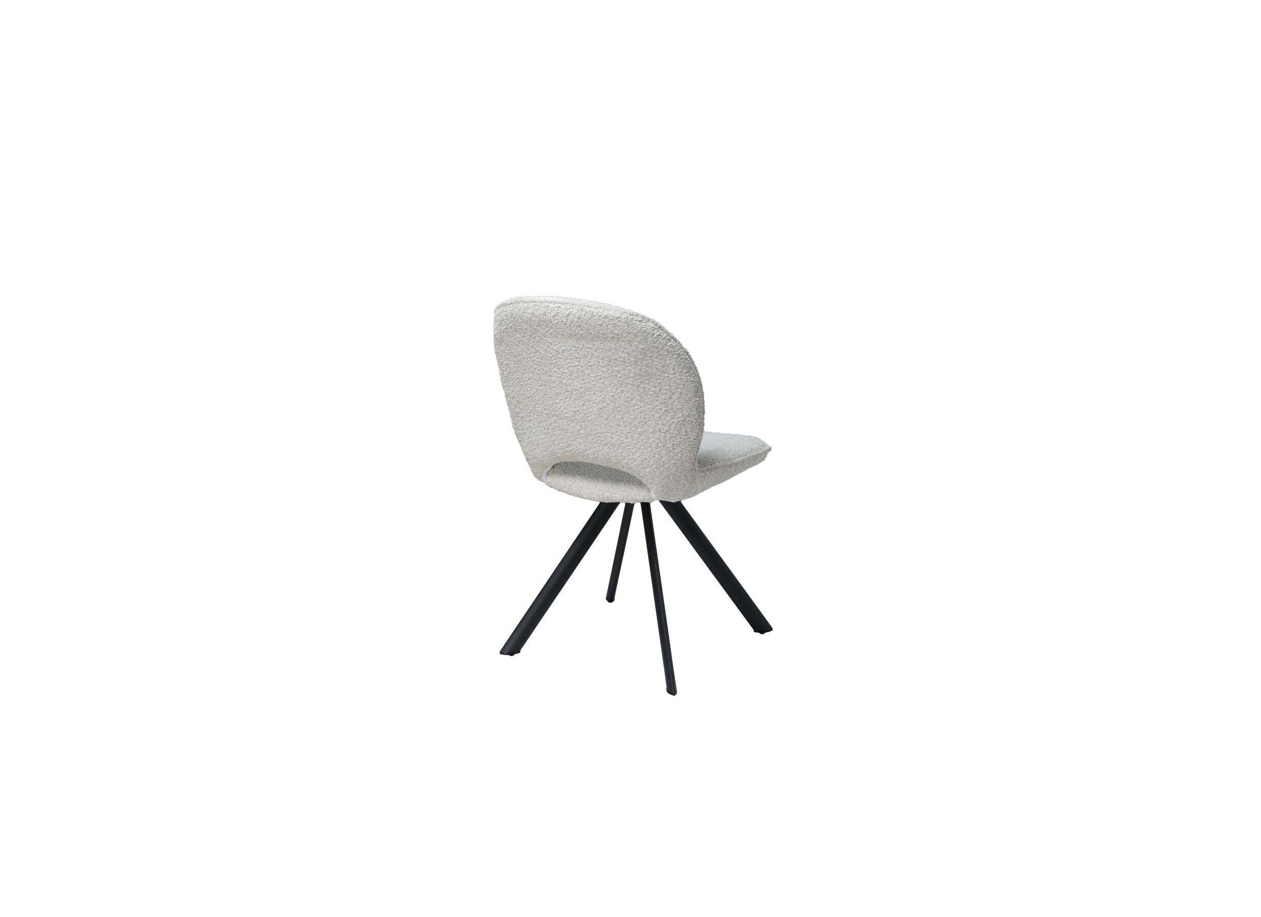 Overzichtsfoto - Draaistoel Adrian 60x58x86cm - polyester - wit