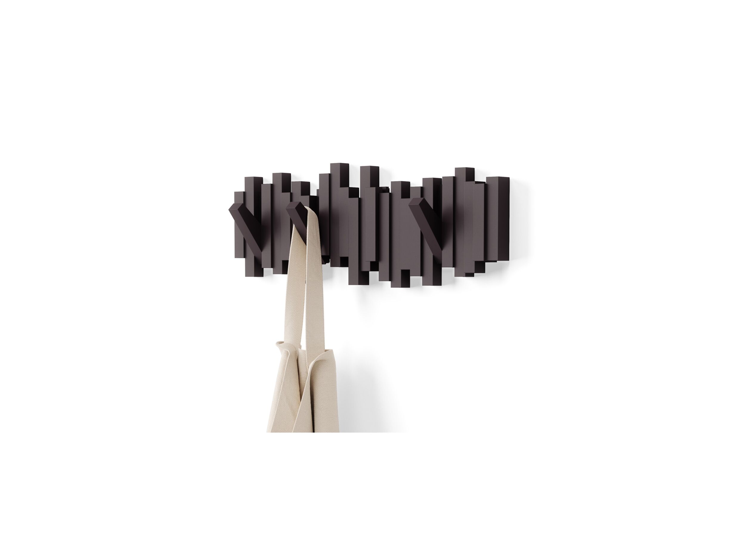 Kapstok Sticks Multi Hook 48 - Kapstok Sticks Multi Hook 48,6cm - espresso