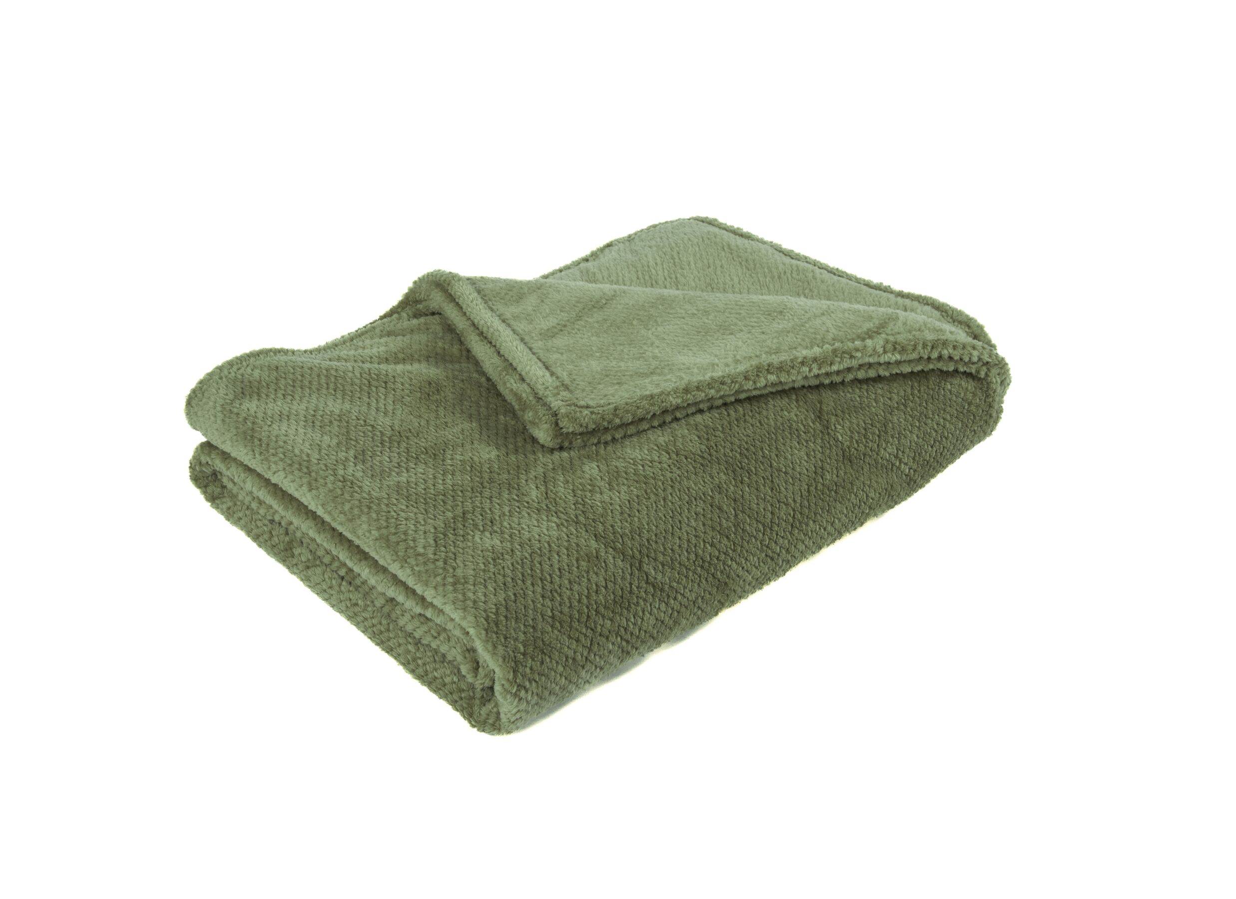 Plaid Pippa 200x150cm - flanel - groen - Plaid Pippa 200x150cm - flanelle - vert