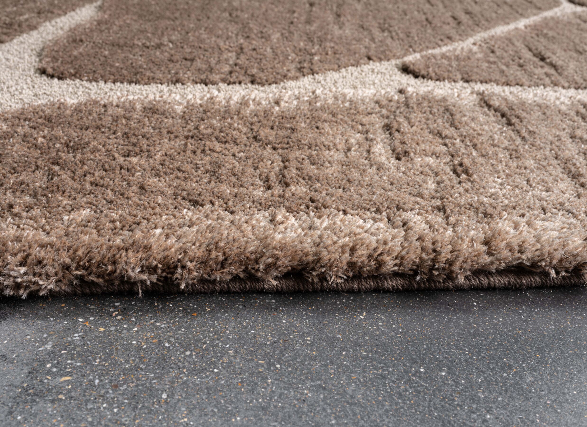 Detail - Tapis Madagaskar 133x195cm - polyester - brun