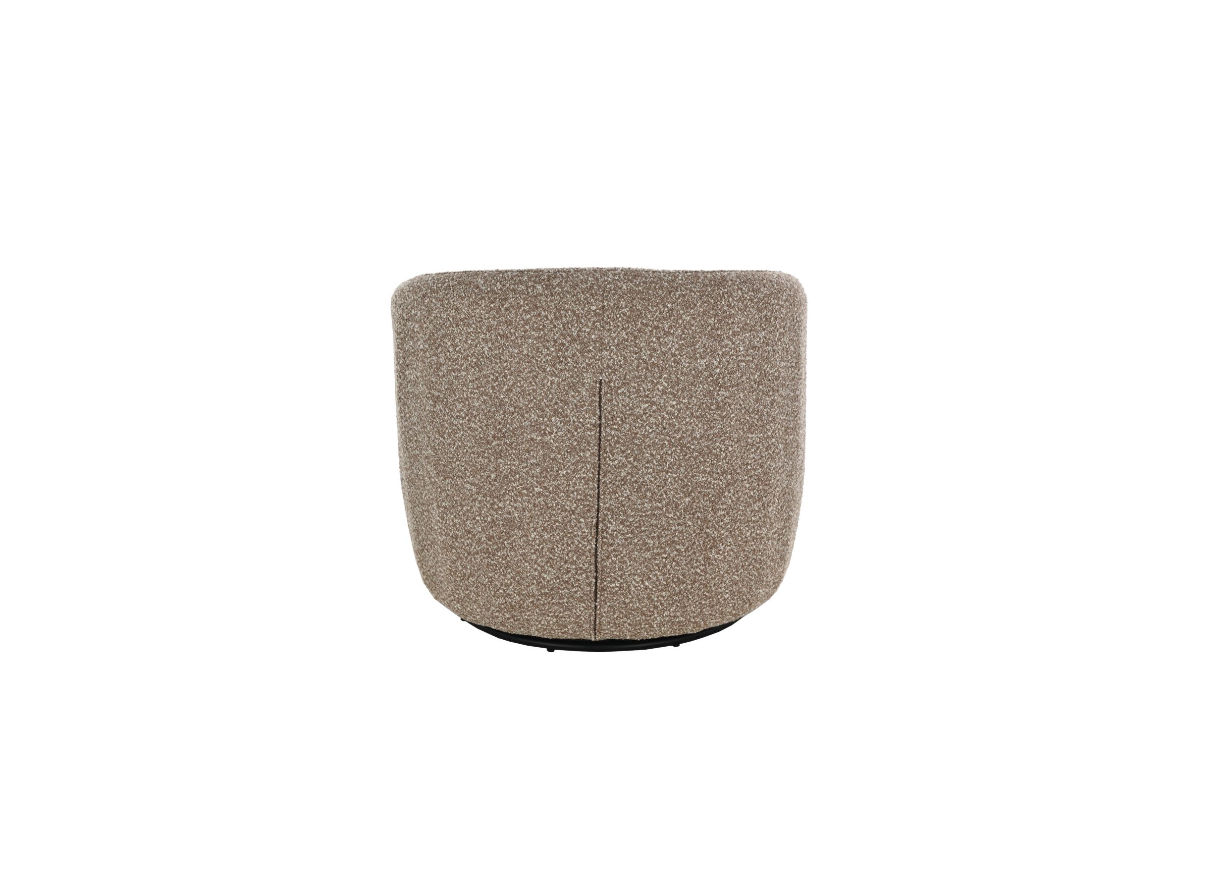Overzichtsfoto - Draaifauteuil Grace 75x83x84,5cm - polyestervezel - bruin