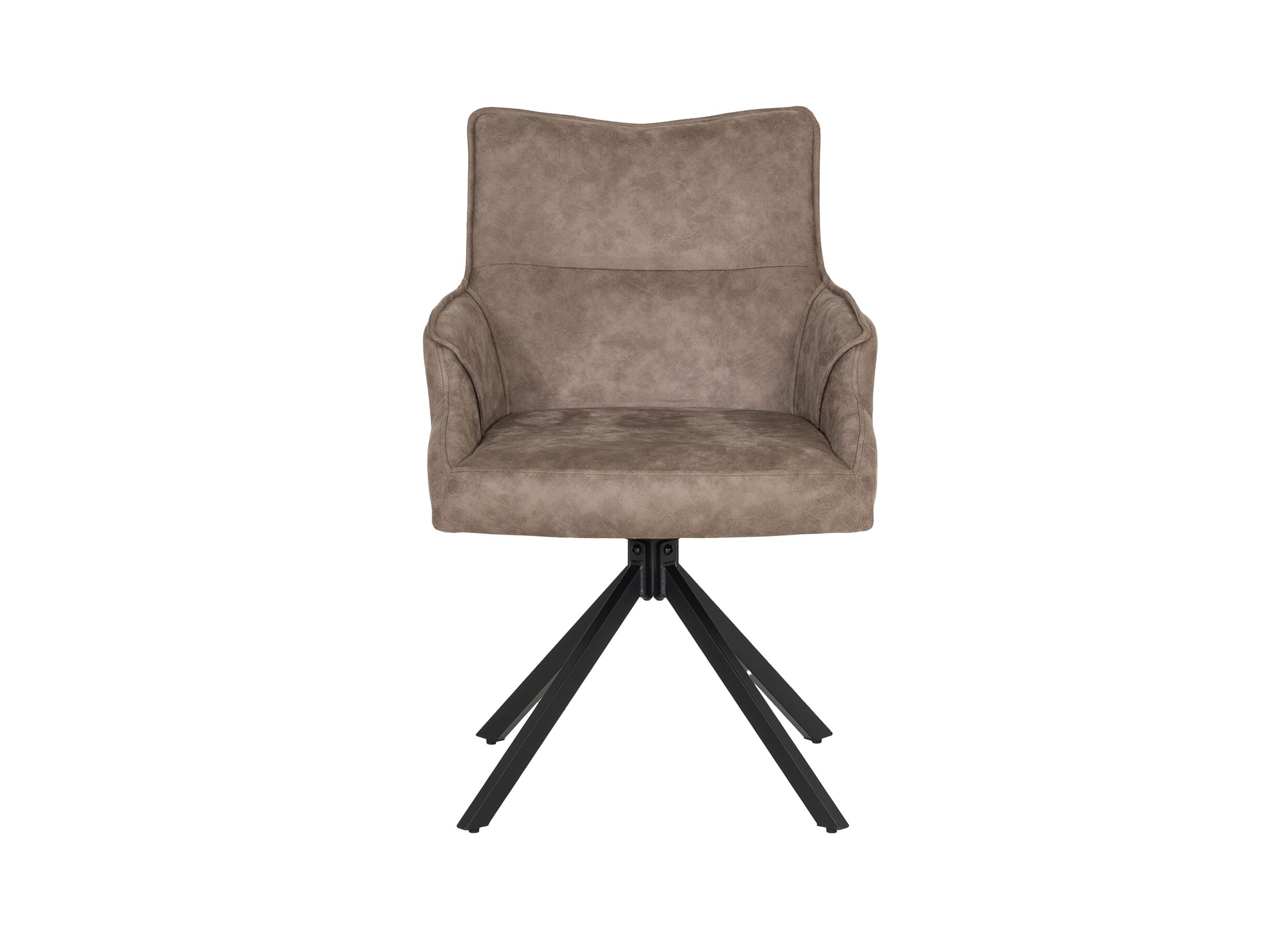 Overzichtsfoto - Draaistoel Shelley 59,5x65,5x87cm - stof - grijs