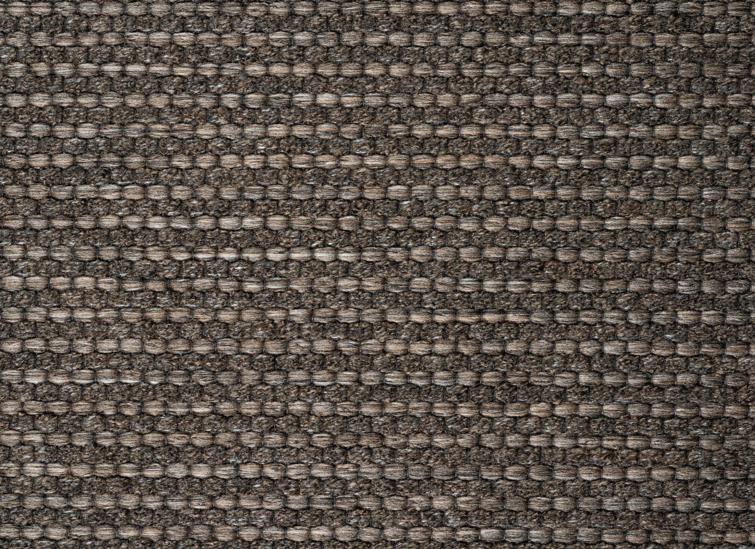 Detail - Tapis Makabi 240x340cm - polyester & polypropylène - marron