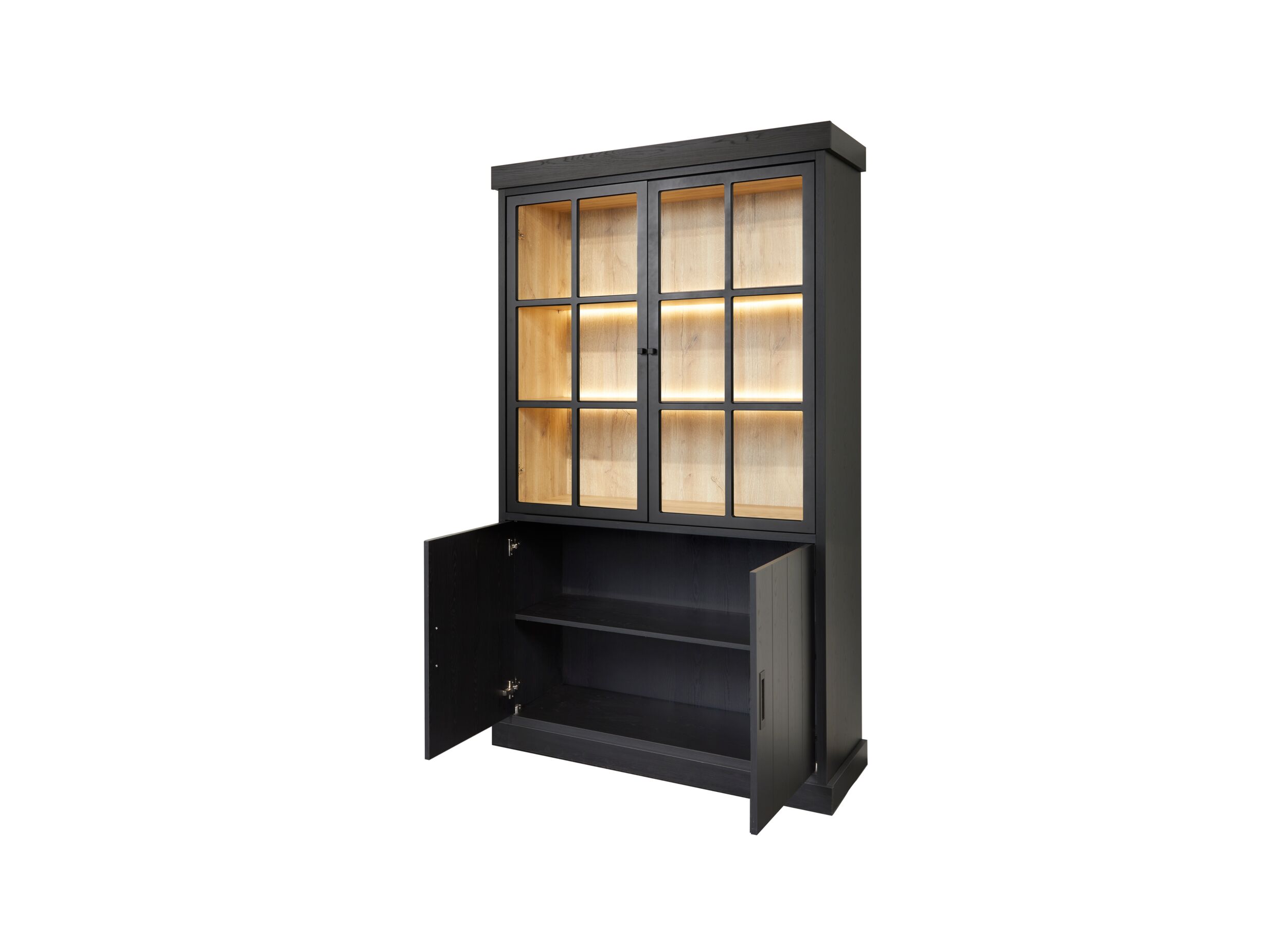 Vitrinekast Raphael 122cm - melamine - NOX