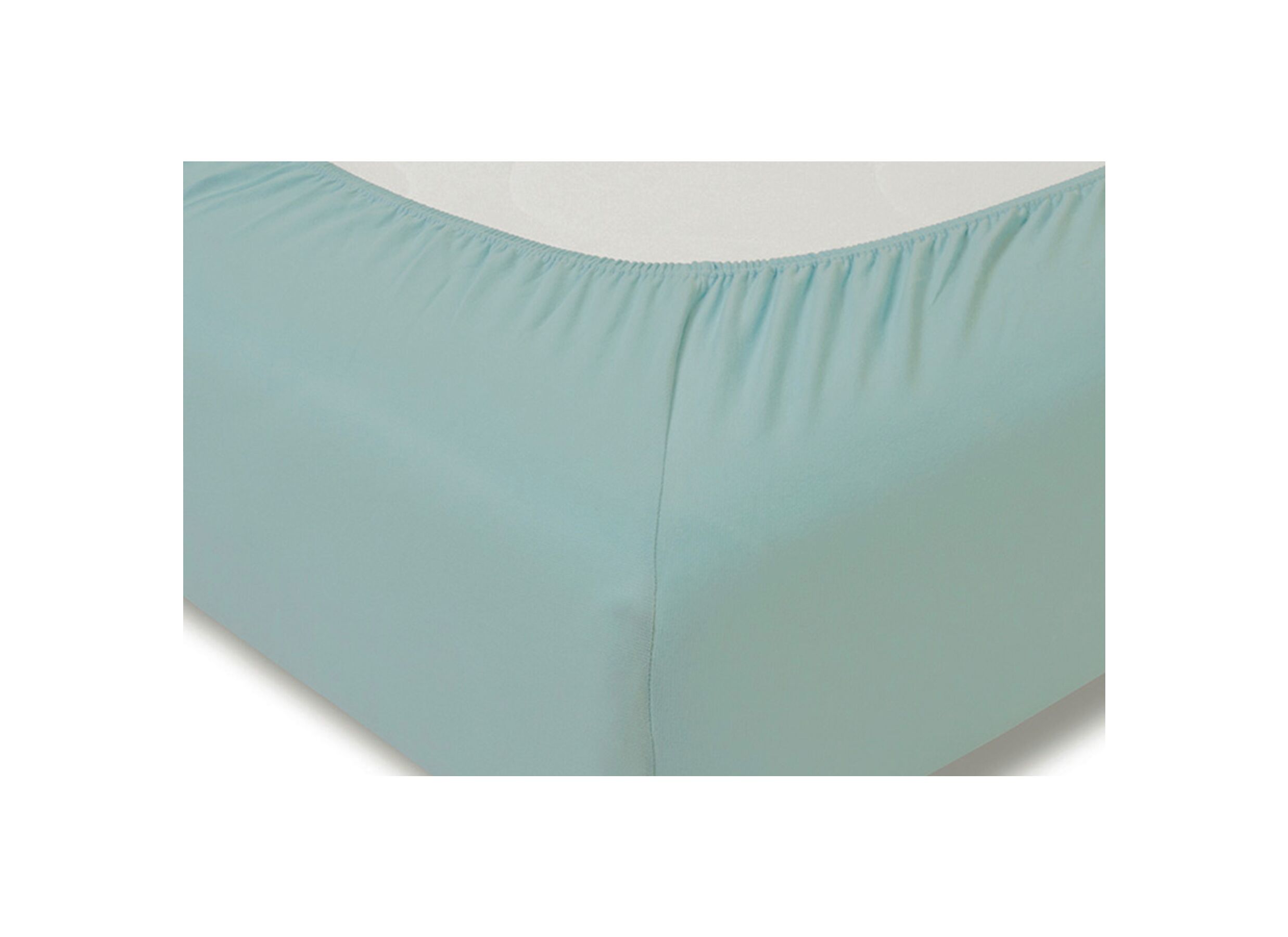 Detail - Drap-housse 140/160x200/220cm jersey coton aqua