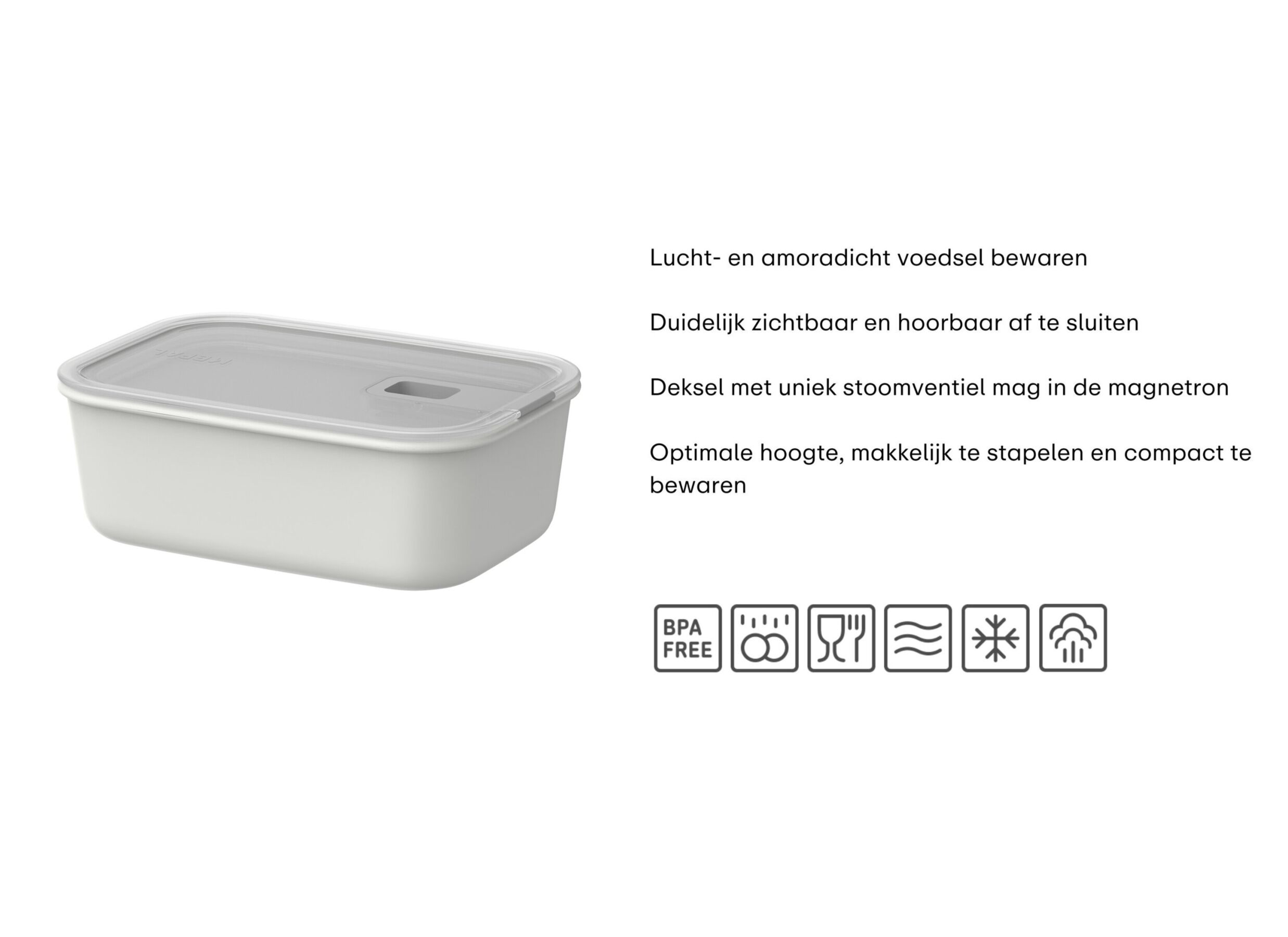Opstelling - Bewaardoos Easyclip 1000ml Mepal