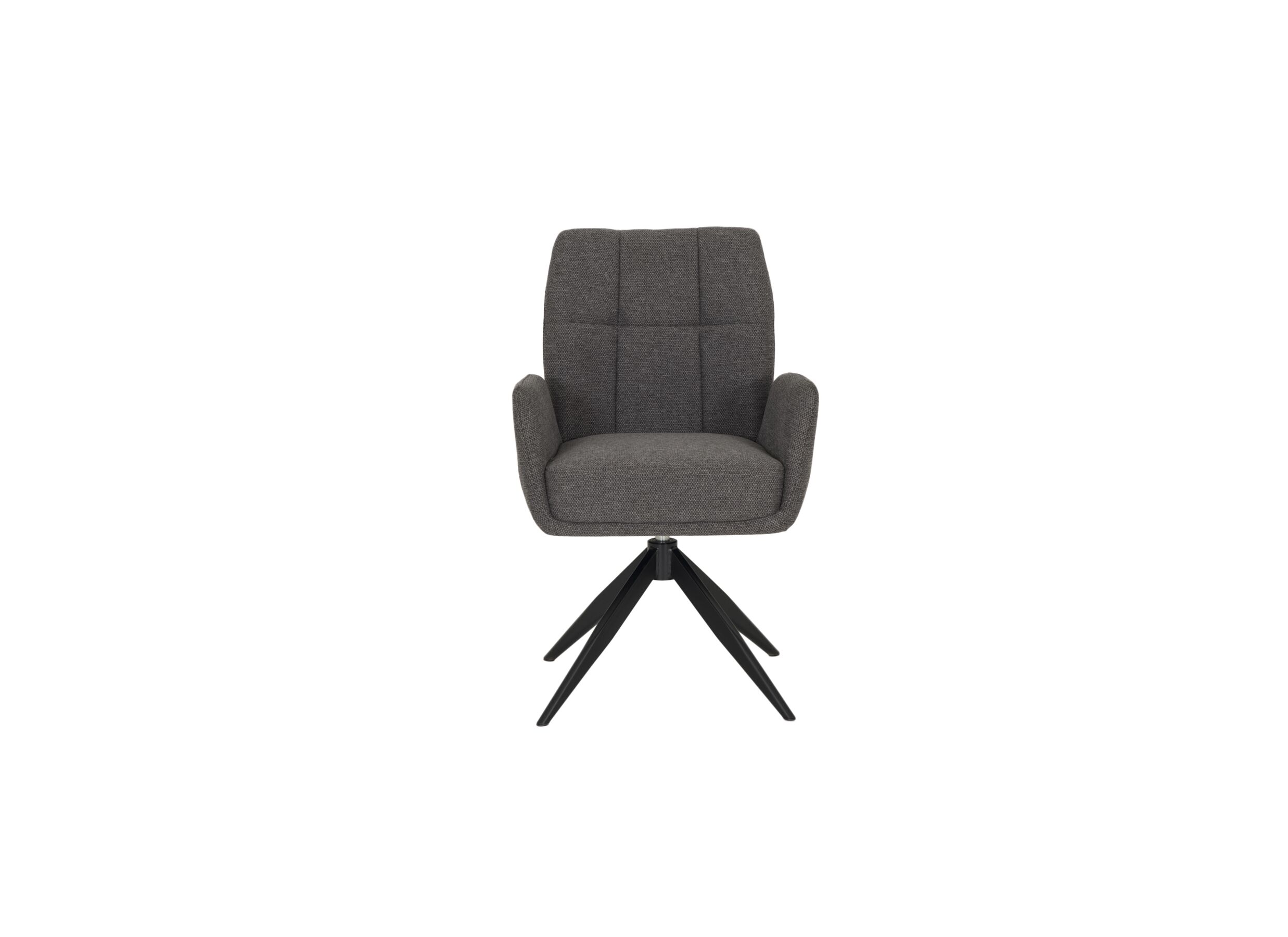 Draaistoel Getty 57x61x89cm - stof - grijs