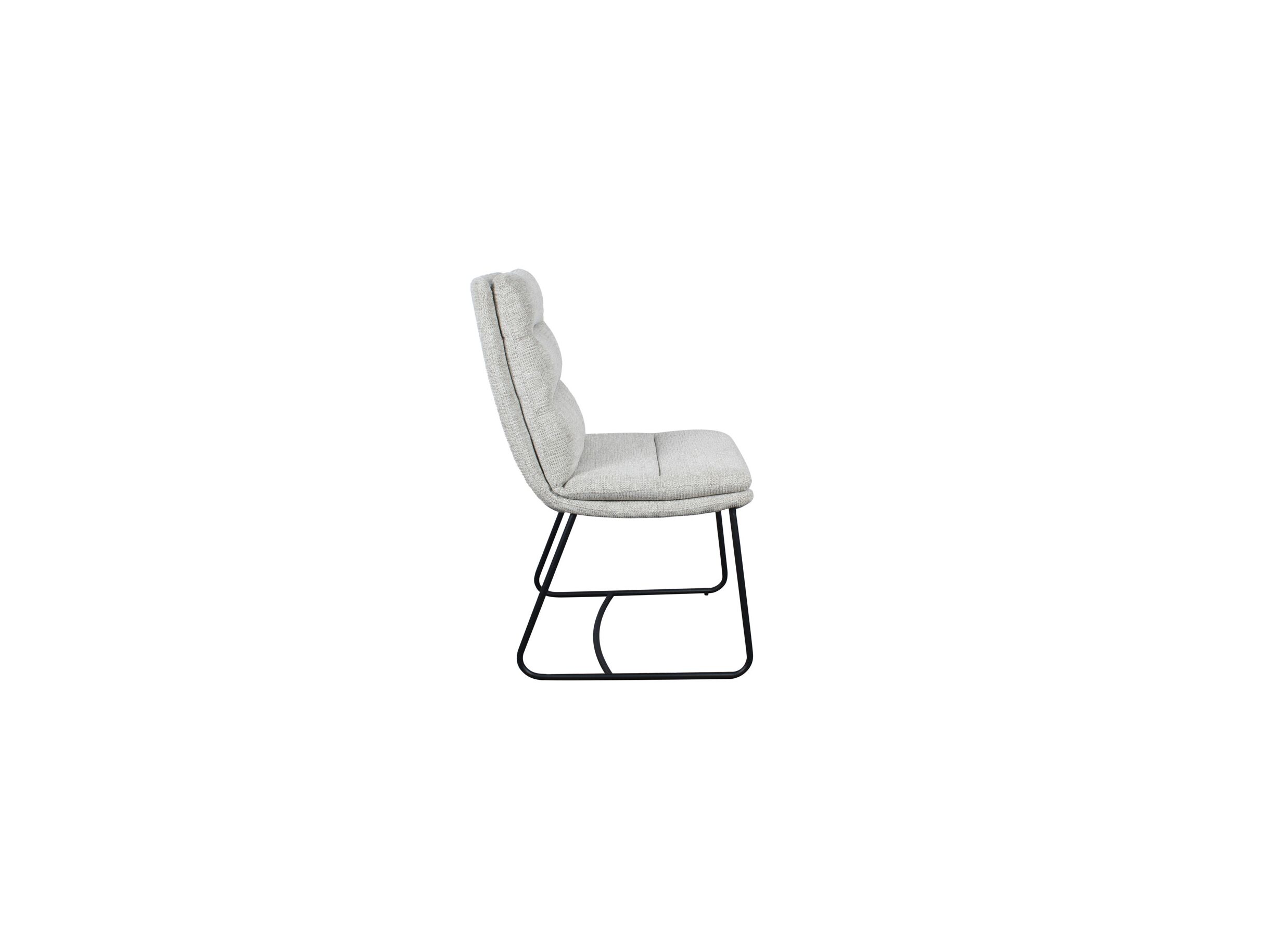 Stoel Crux 64x50x92cm - stof - cream