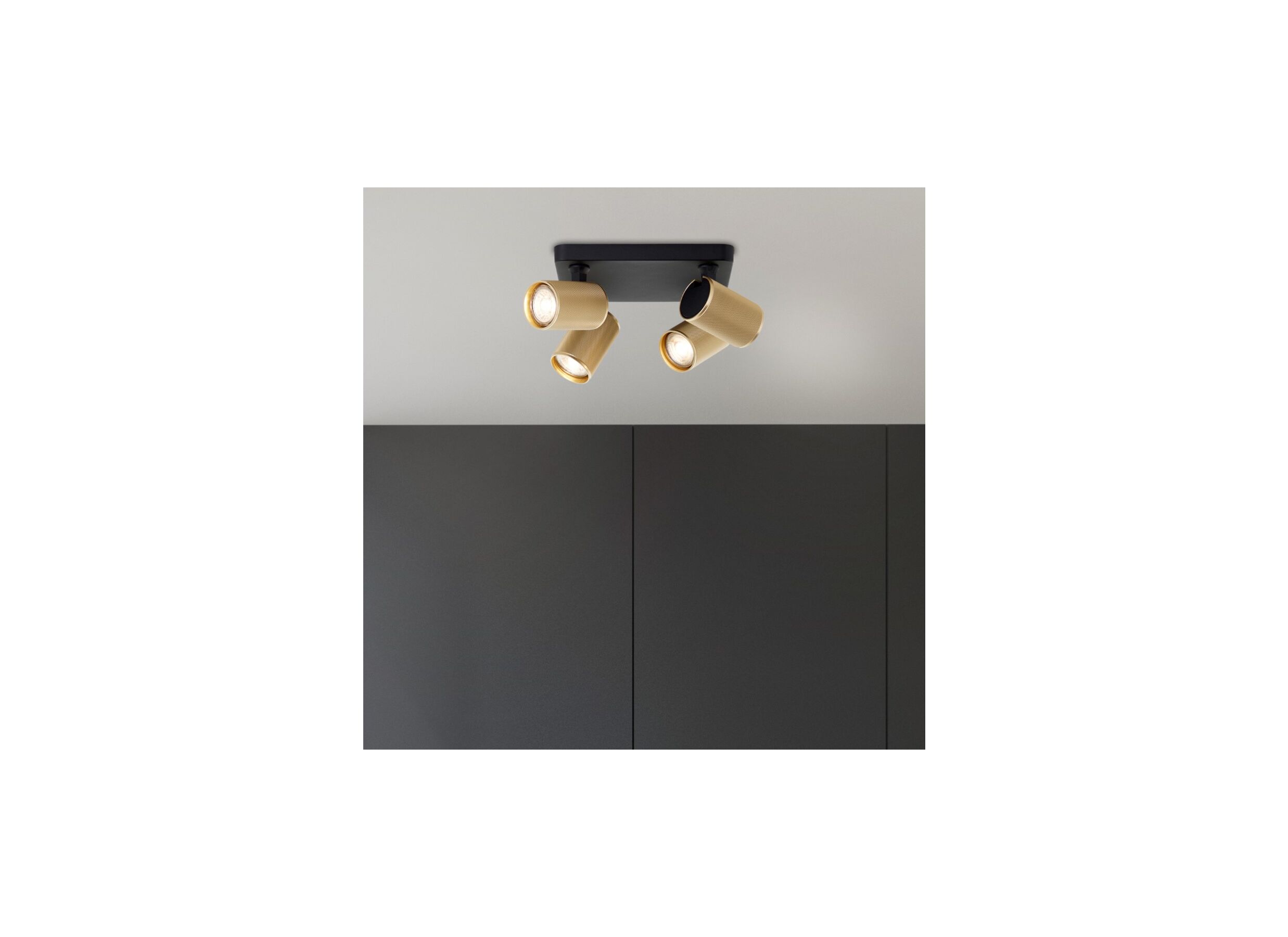 Foto ambiance - Spot LED Marty avec 4 spots 5W GU10