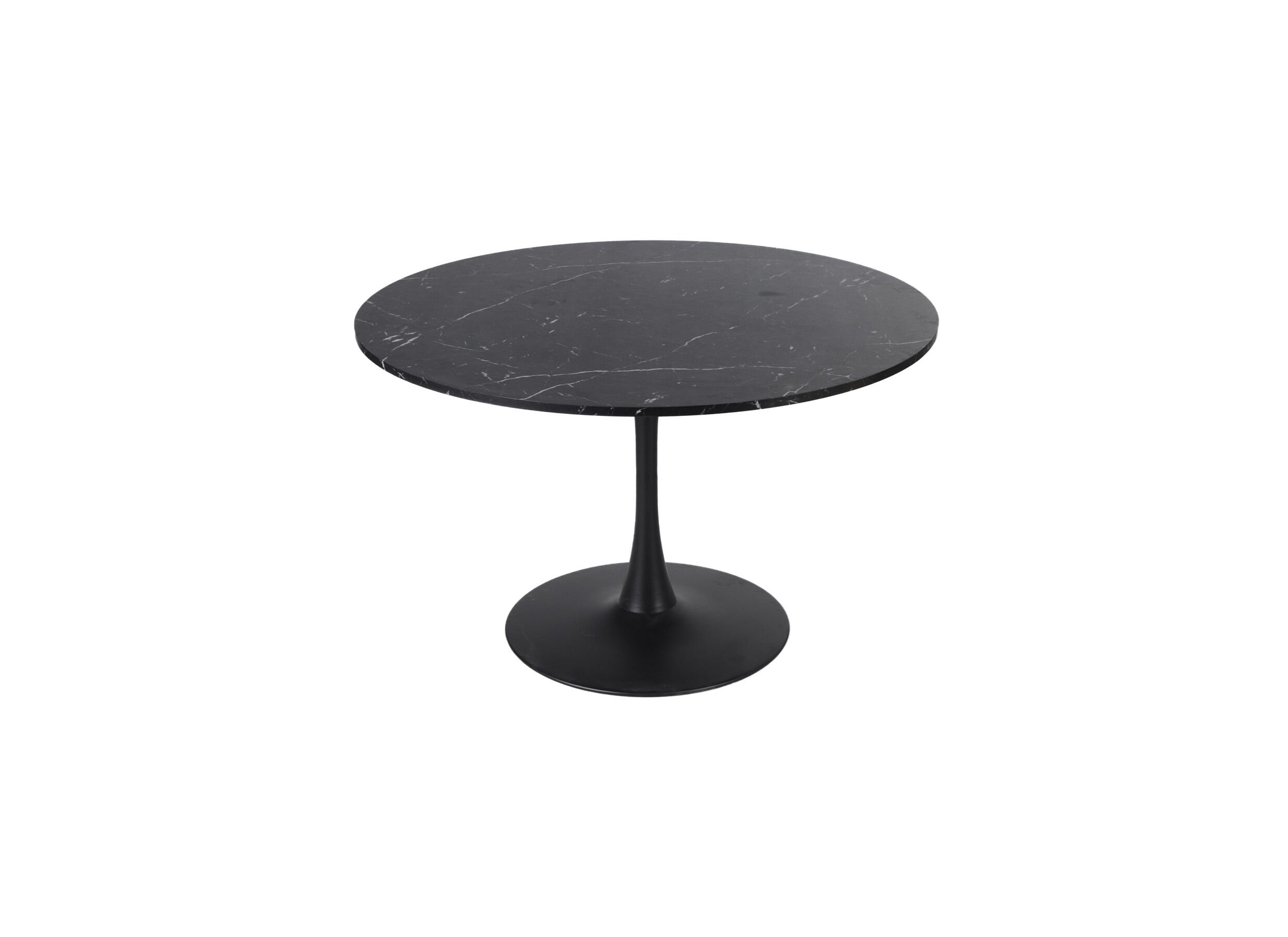 Ronde tafel Marmor Ø120cm - melamine - zwart