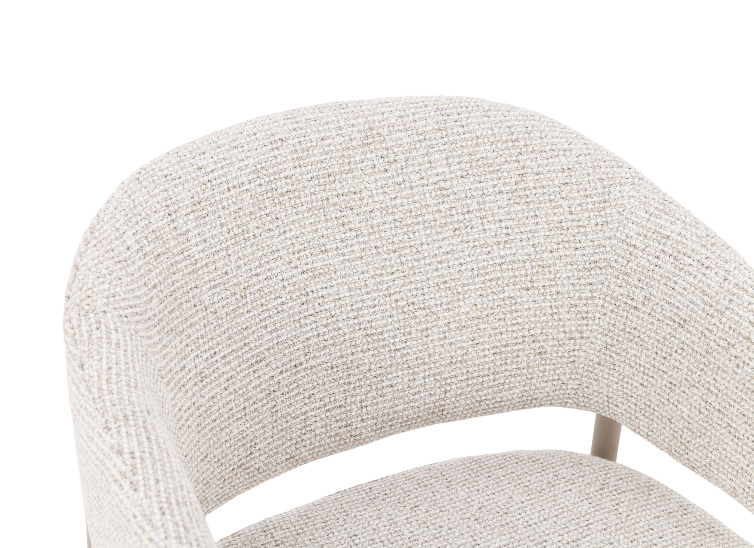 Detail - Chaise Saria 55x60x79cm - tissu - beige