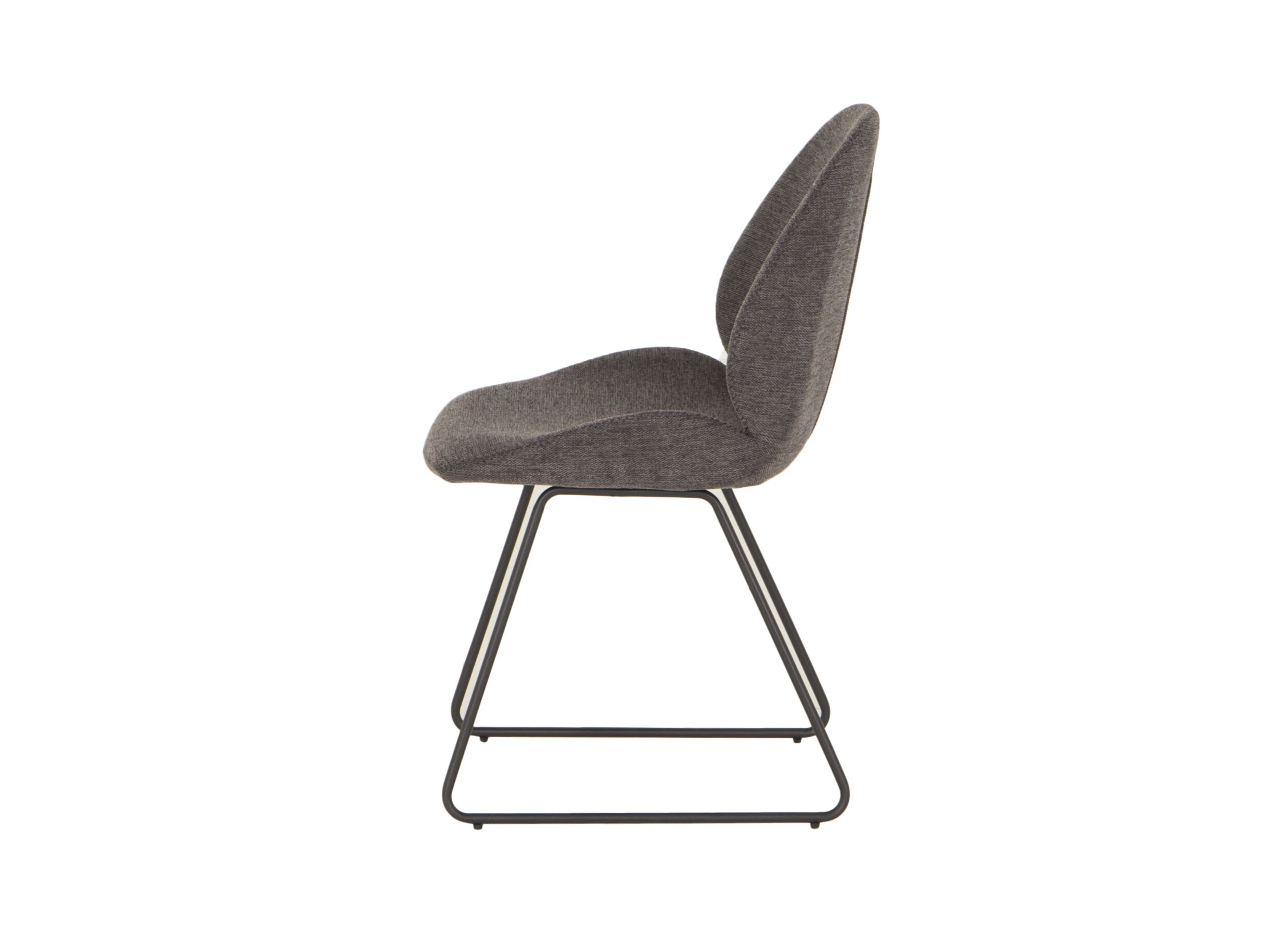 Chaise Patti 49x53x87cm - tissu - anthracite