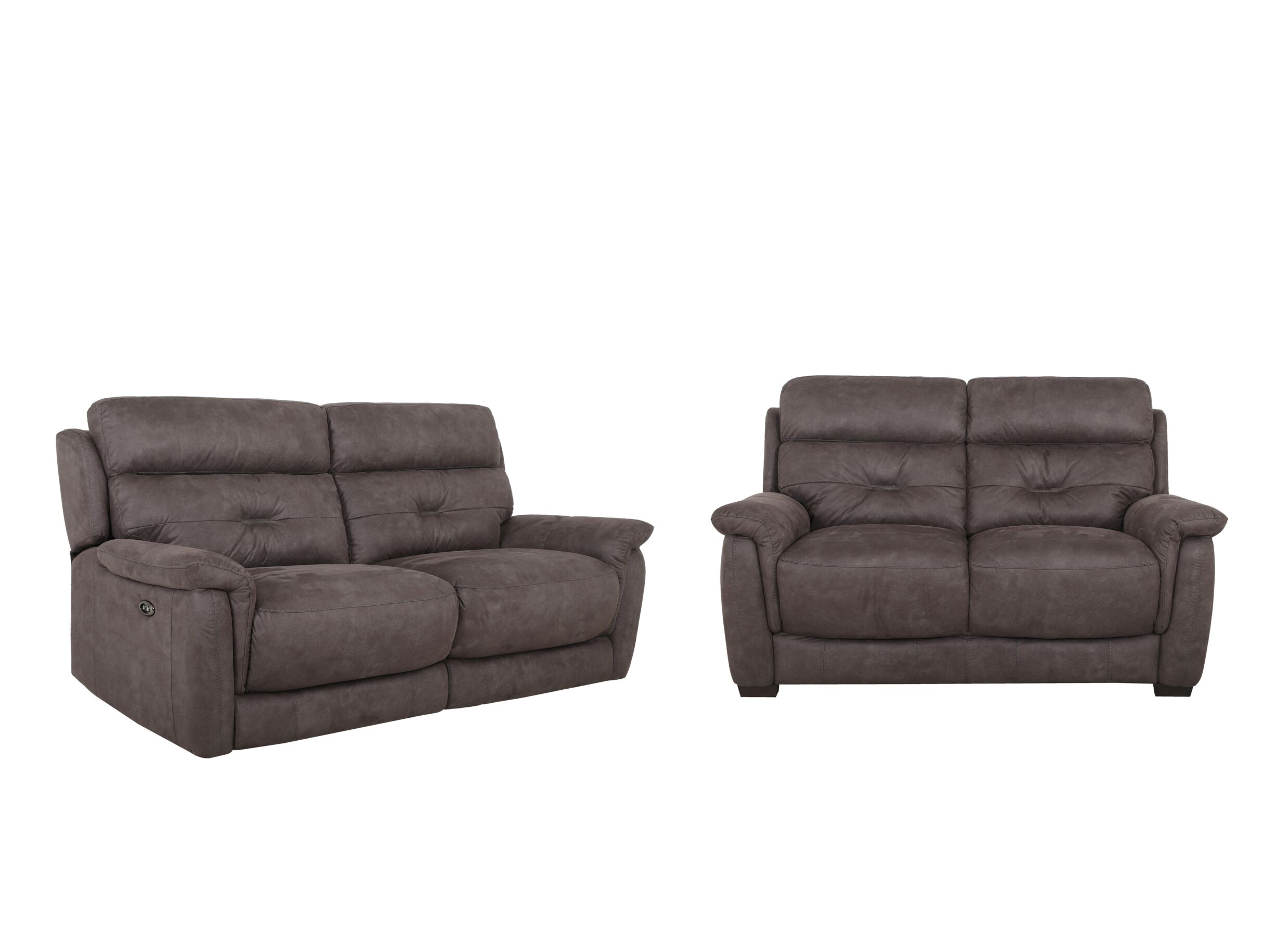 Zetel Twitch 2 - Zetel Twitch 2,5+2-zit - stof - grijs