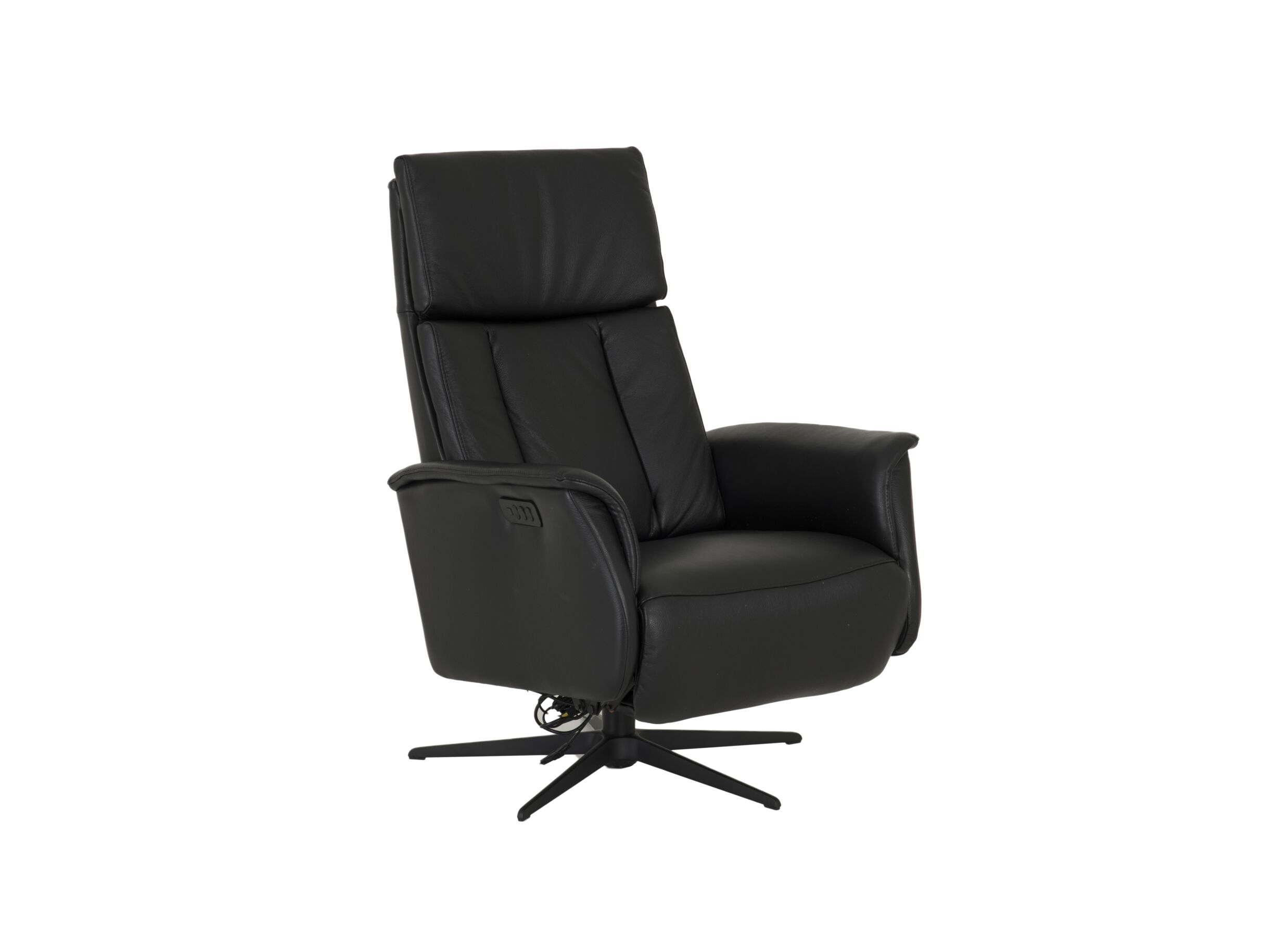 Fauteuil relax 8020 avec relax cuir noir - Fauteuil relax 8020 cuir - noir avec relax