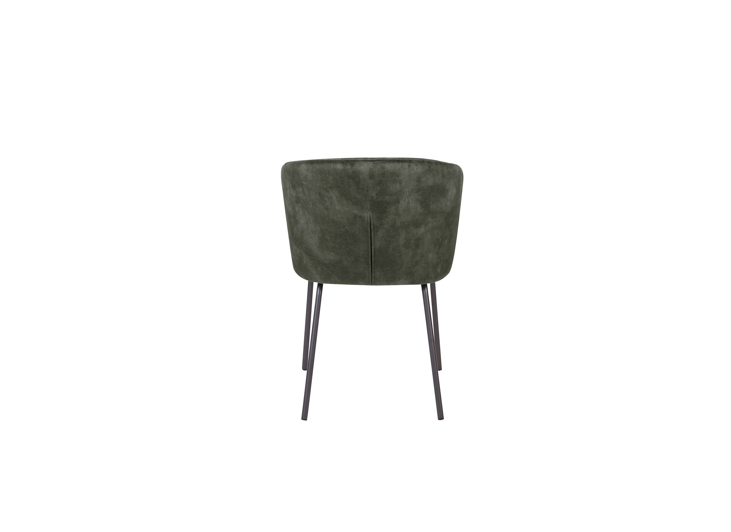 Detail - Chaise Darry 62x58x81cm - velours - vert