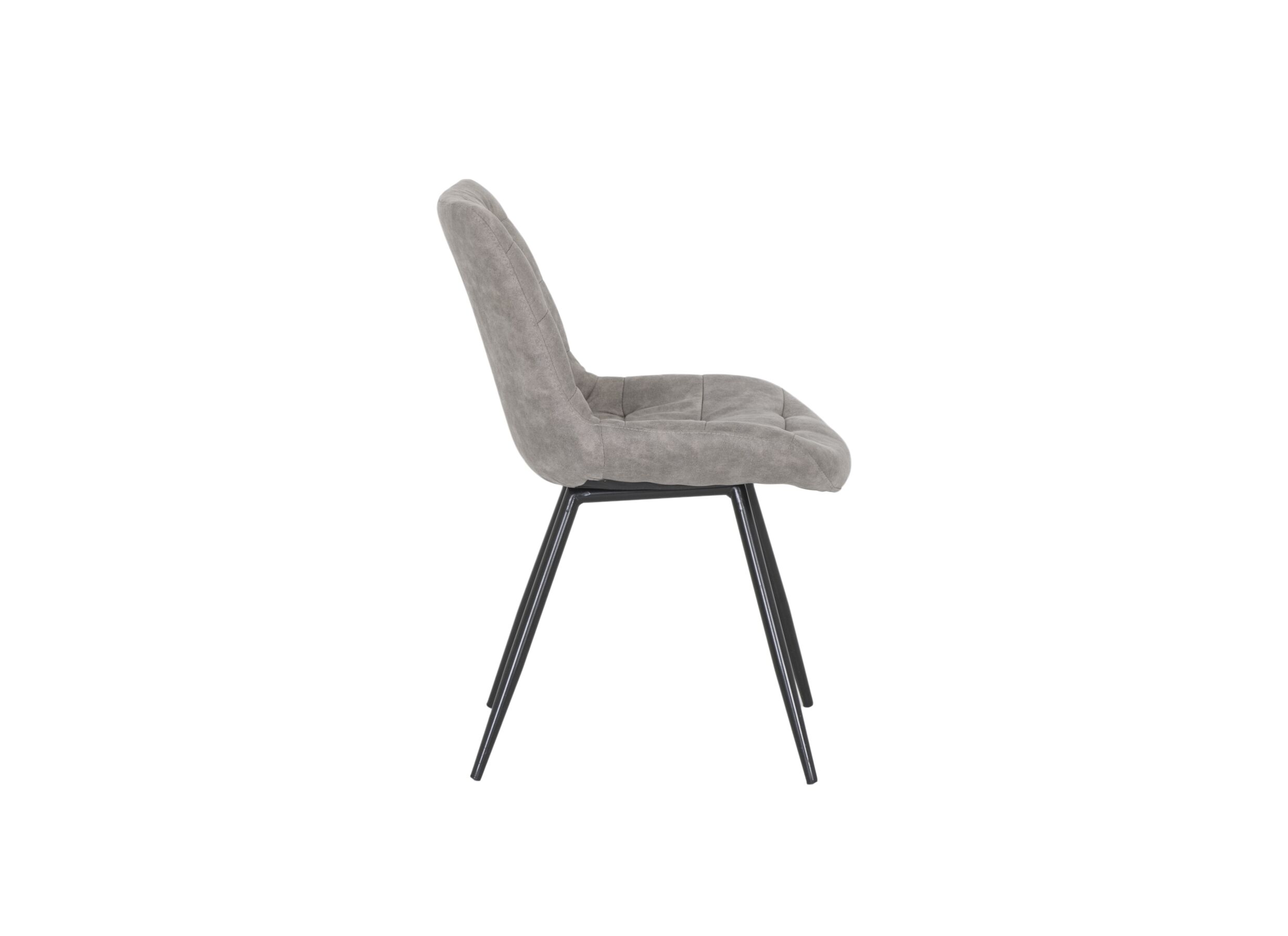 Stoel Driss 51x53x80cm - stof - grijs