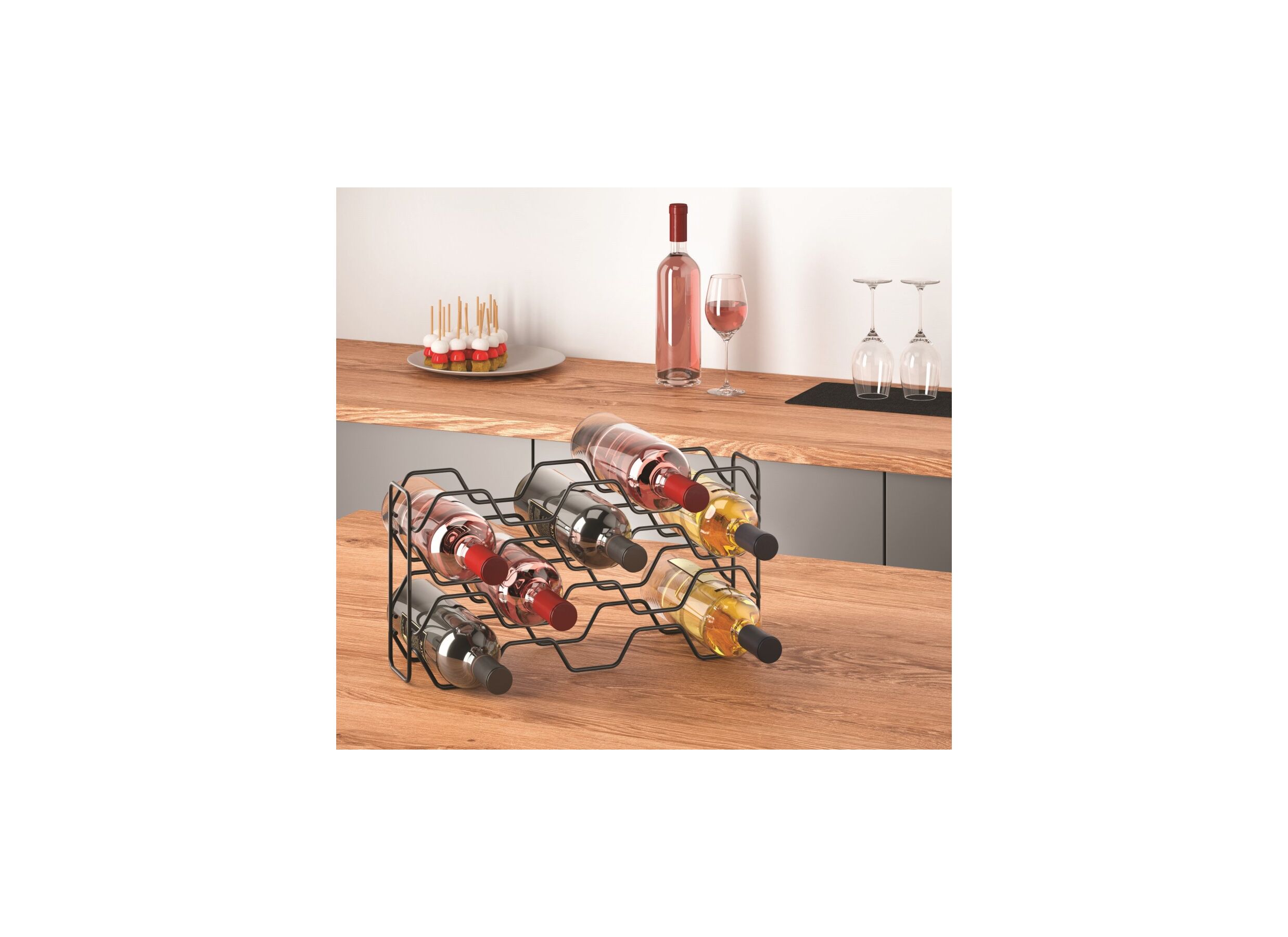 Plus Important - Porte-bouteilles Smart Kitchen 10 bouteilles