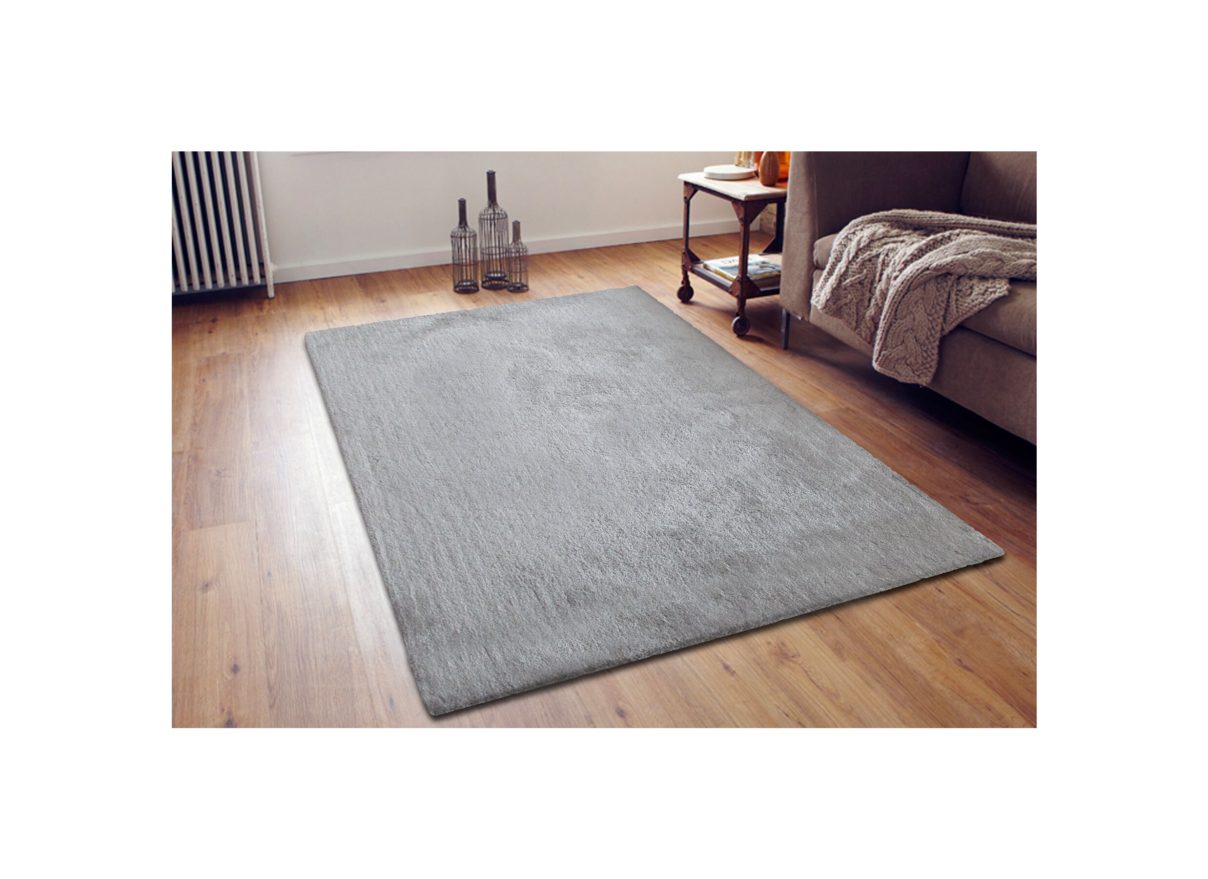 Tapijt Yogini 160x230cm - microvezel - grijs