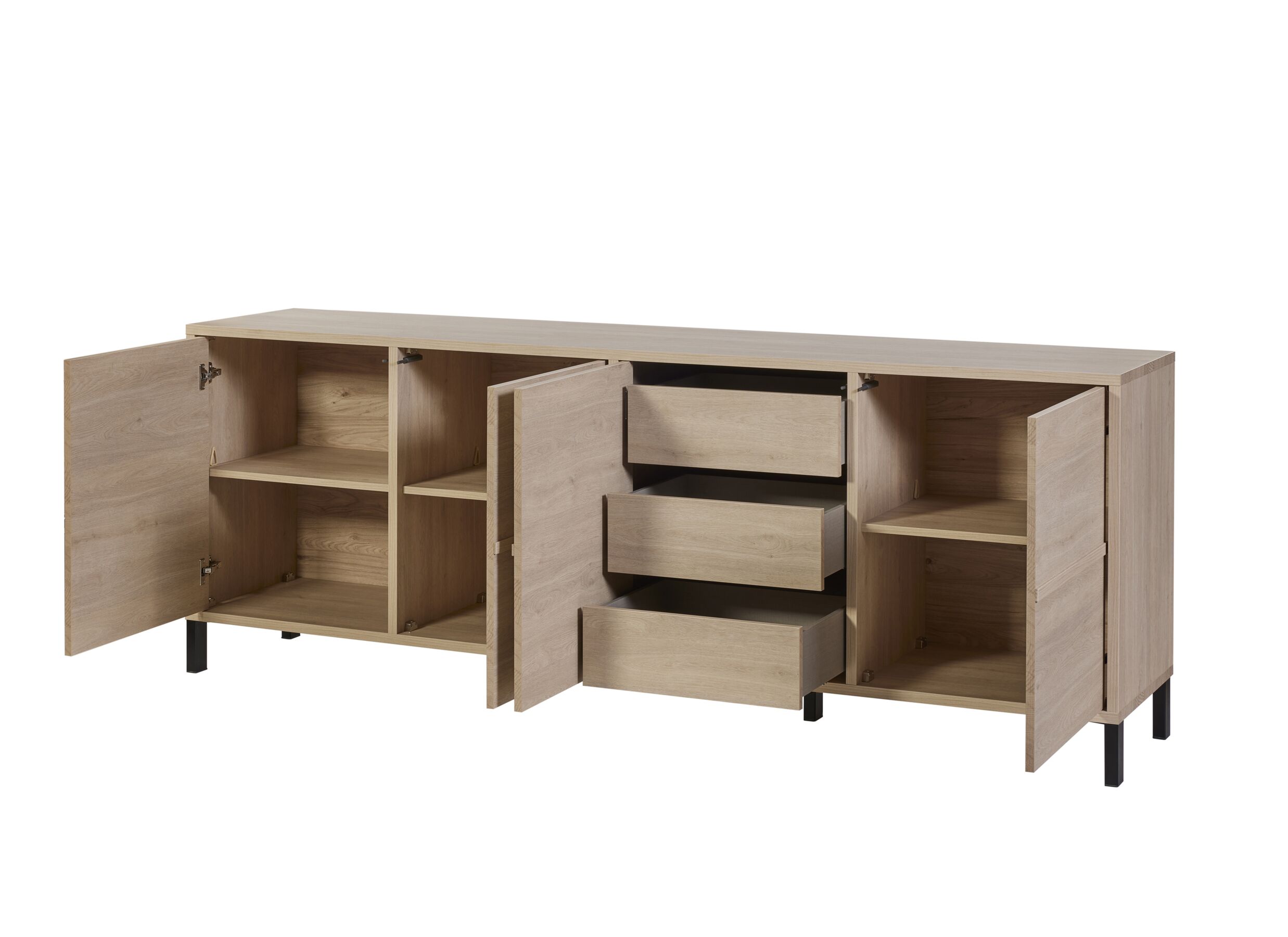 Disposition - Buffet Umberto 241cm - décor - urban oak