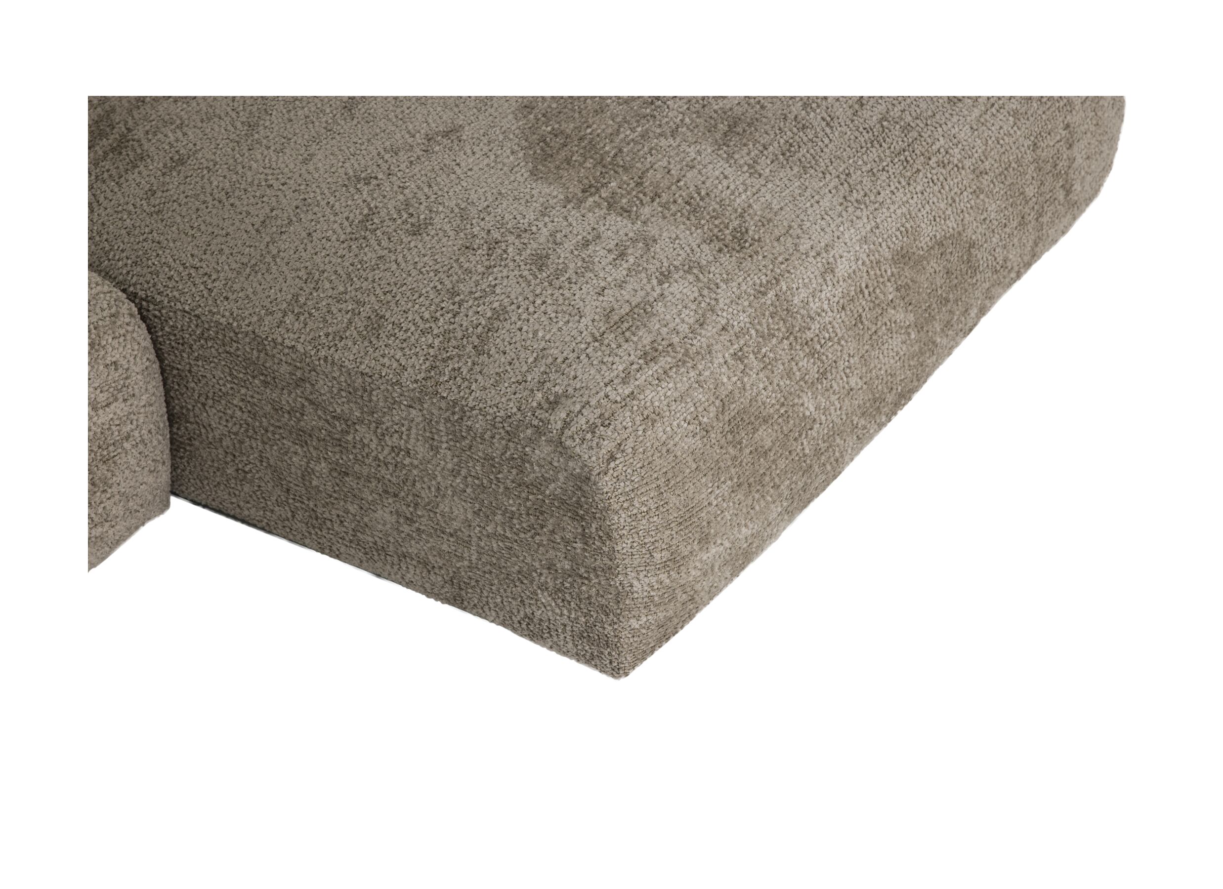Detailfoto - Hoeksalon Massa 354x168cm - stof - taupe