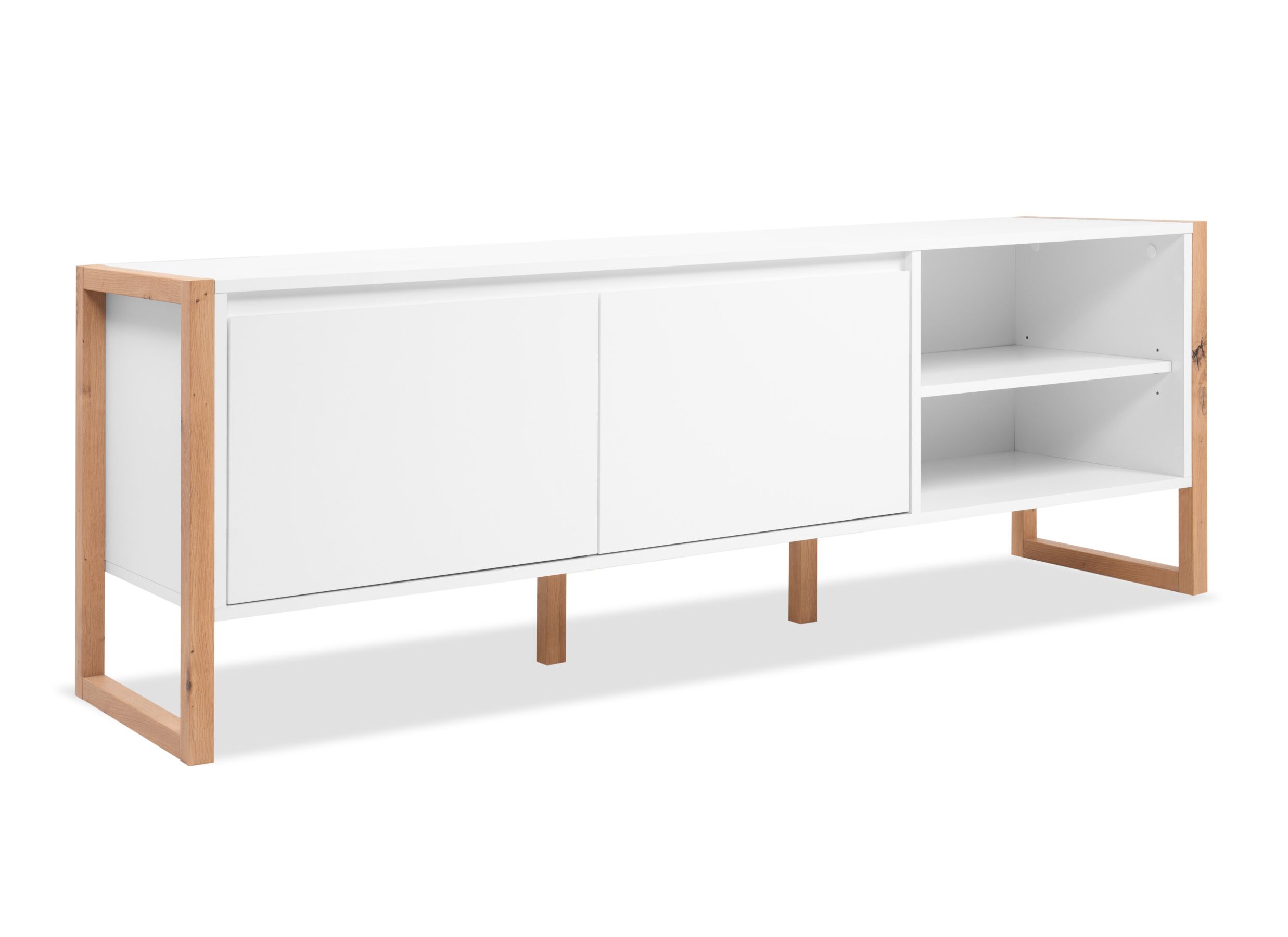 Tv-meubel Denver 160cm - decor - wit - Meuble TV Denver 160cm - décor - blanc
