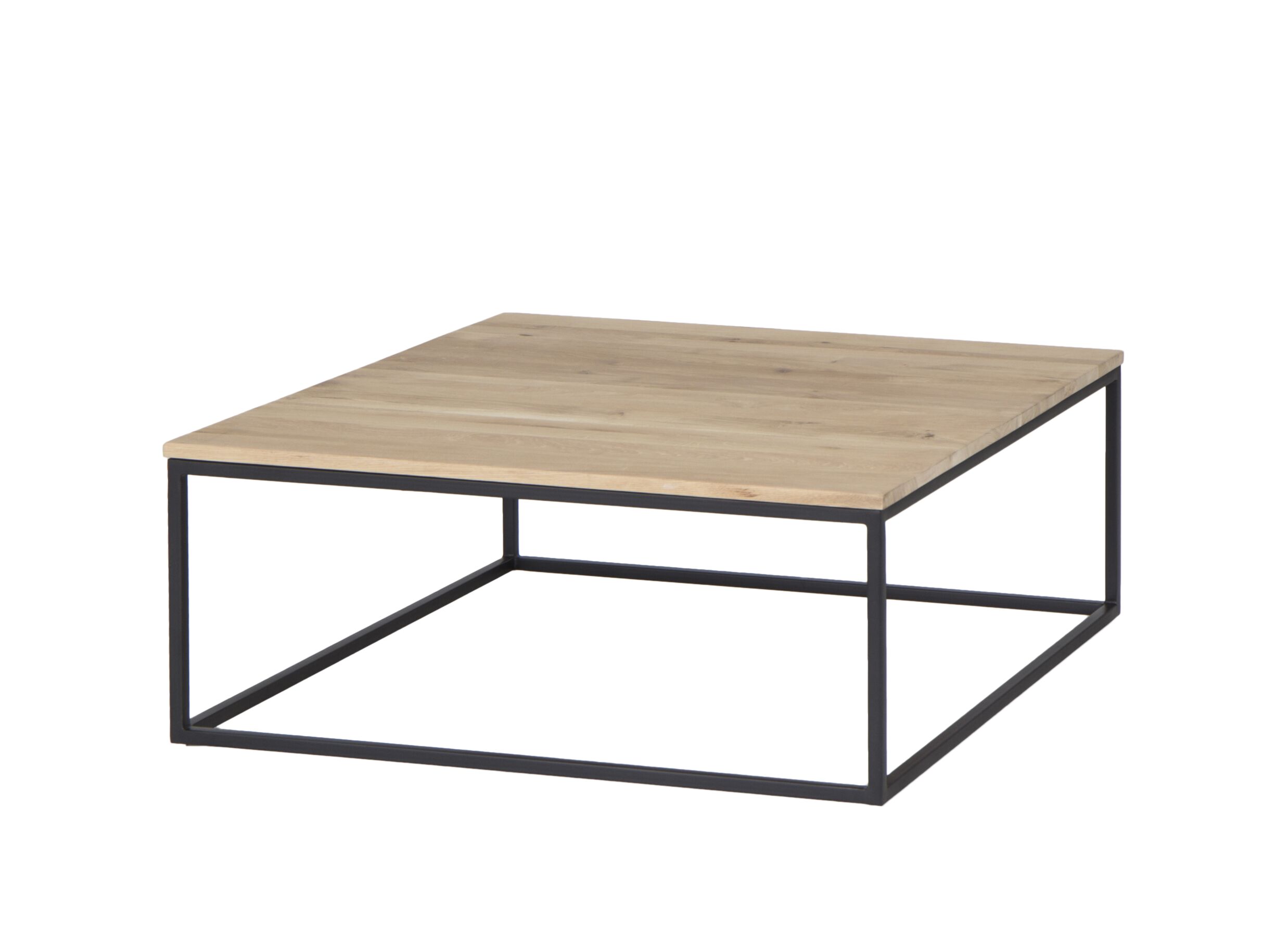 Table basse Fetich 100x100cm - chêne massif - naturel
