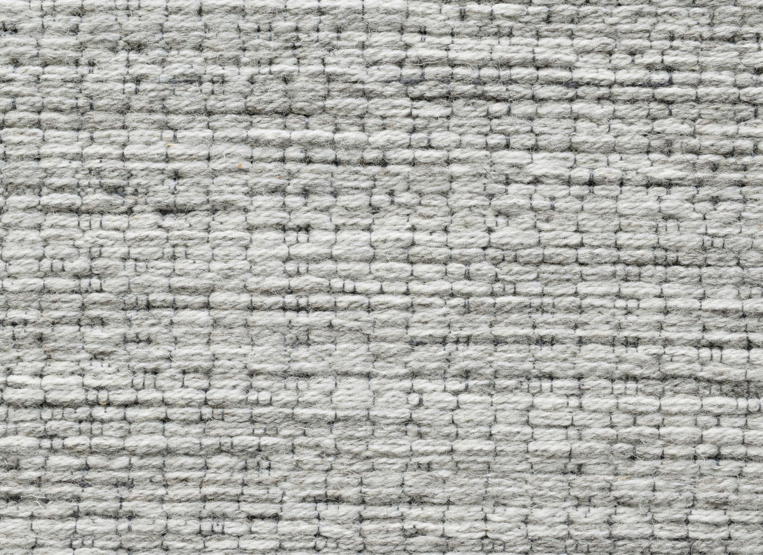 Detailfoto - Rond tapijt Himalaya Ø160cm wol lichtgrijs
