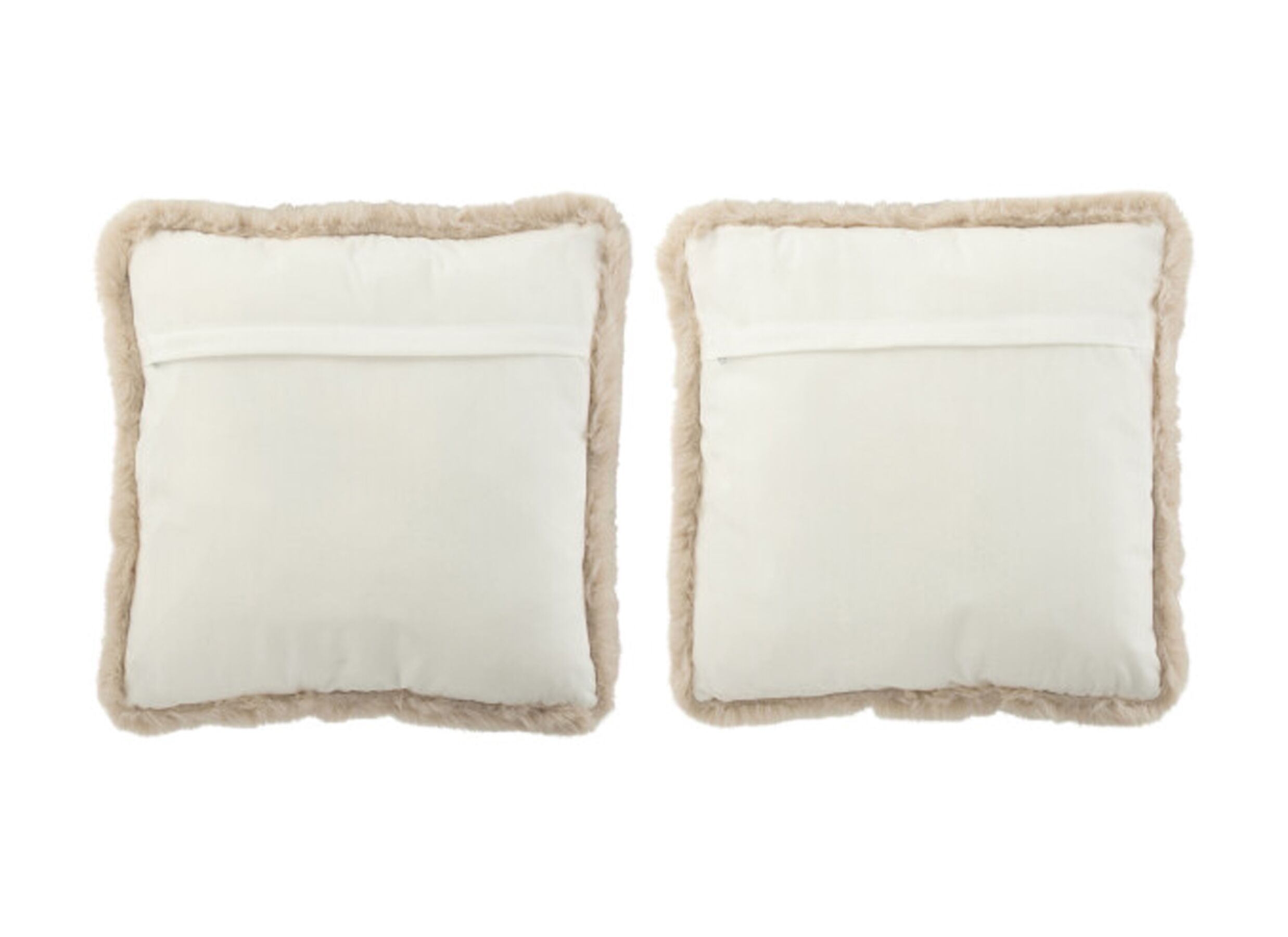 Aperçu - Coussin Chien Chat 45x45cm - tissu - beige
