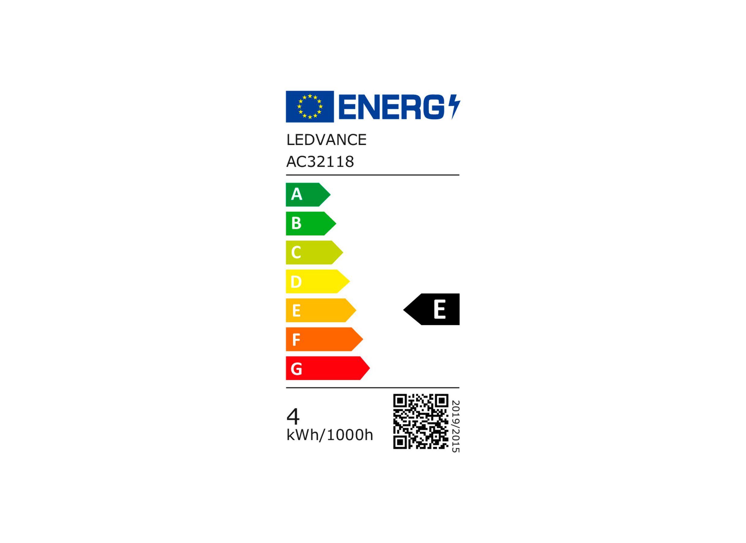 Label énergétique - Ampoule LED Pin 4W G9