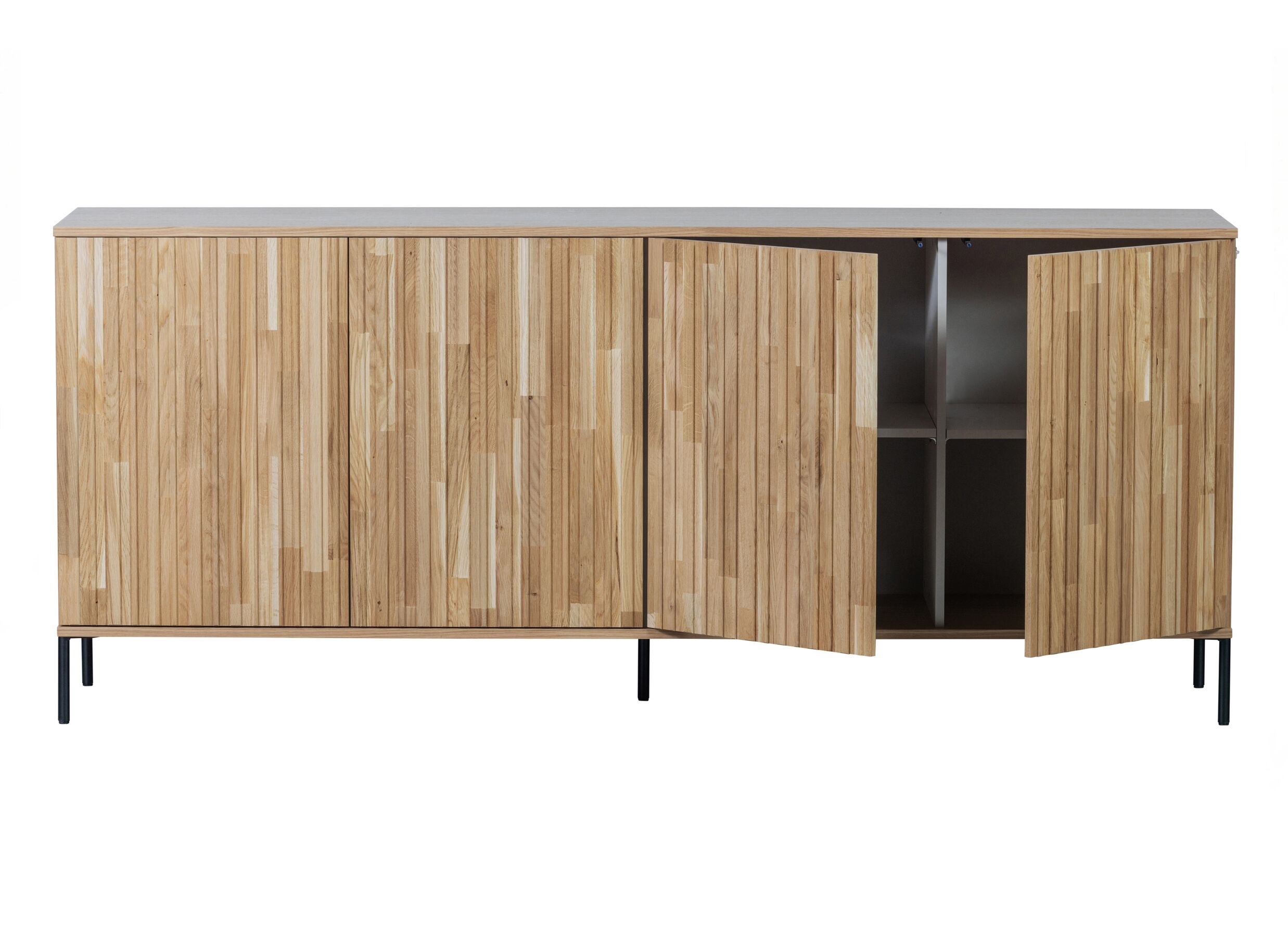 Dressoir New Gravure 200x44x85cm - eik fineer - naturel