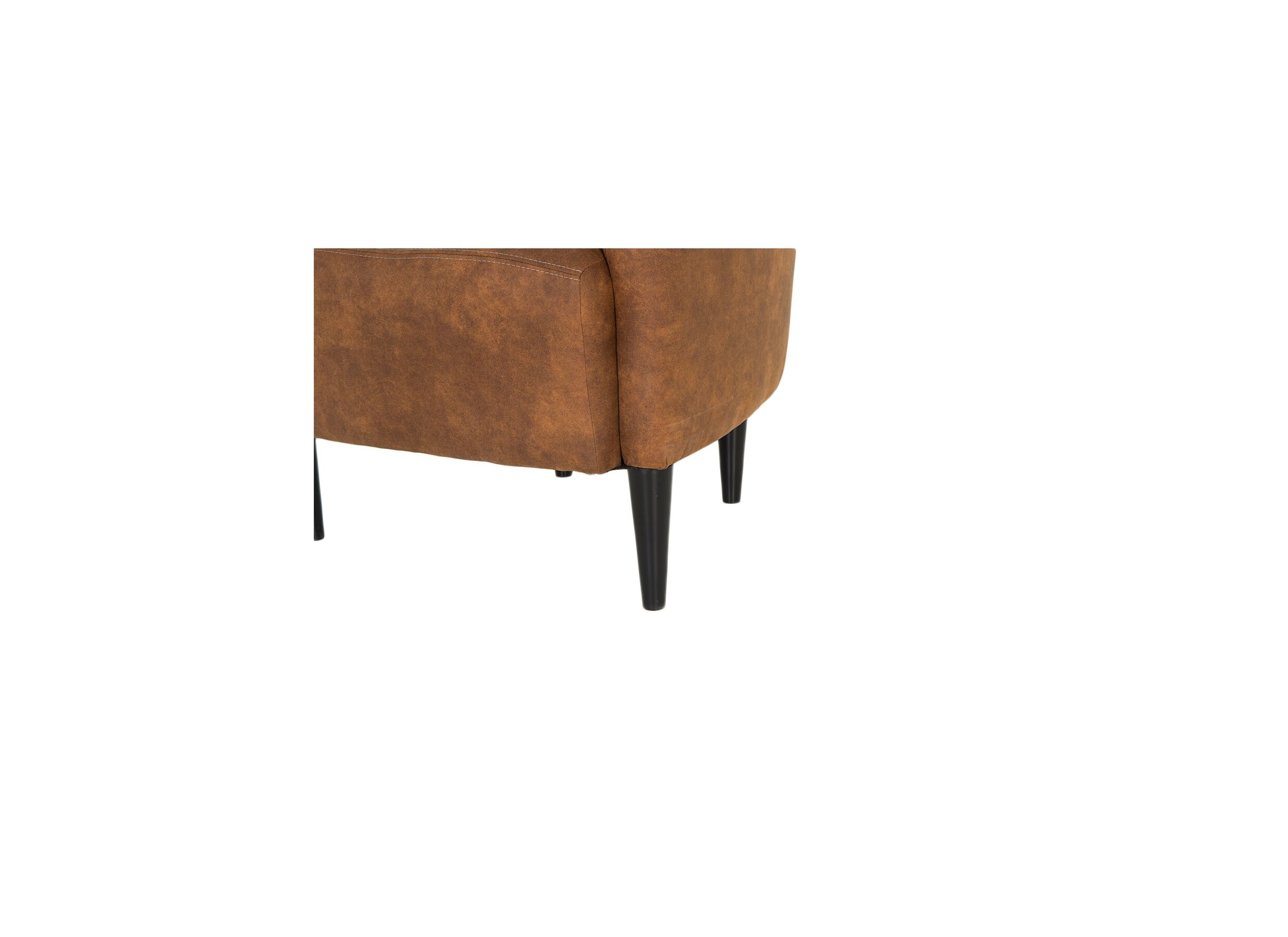 Fauteuil Navarra 69x66x75cm - tissu - cognac