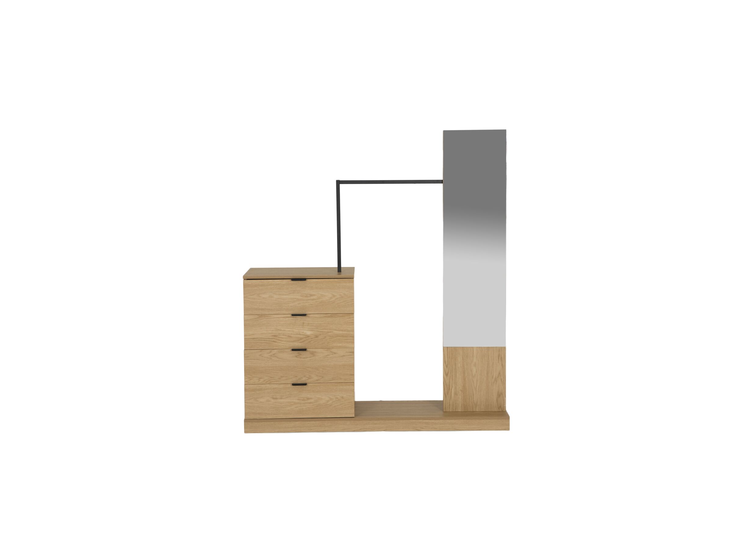 Aperçu - Commode Magic 145x40x165cm - mélamine - naturel