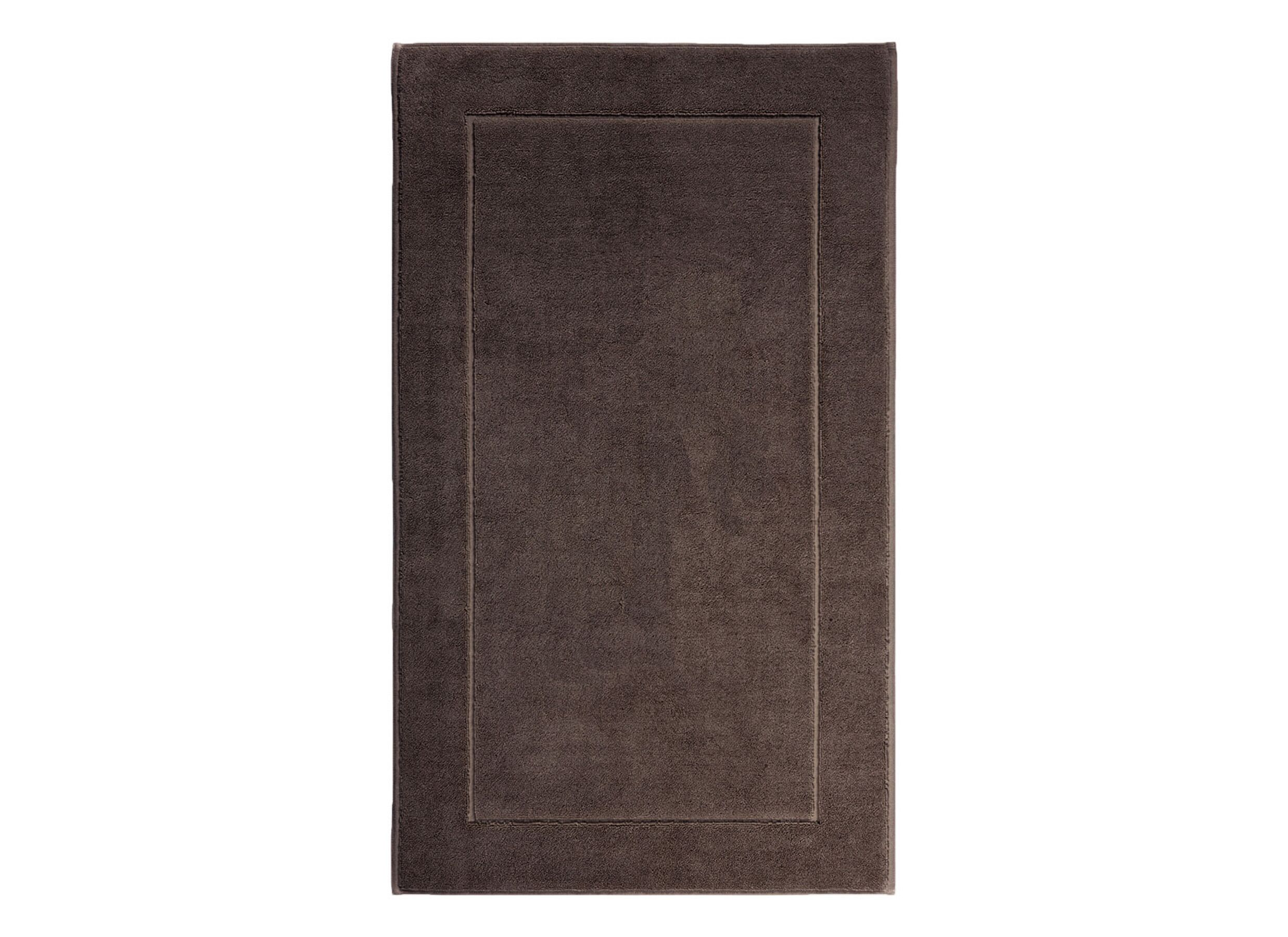 Plus Important - Tapis de bain London 60x100cm - coton - pecan avec antidérapante