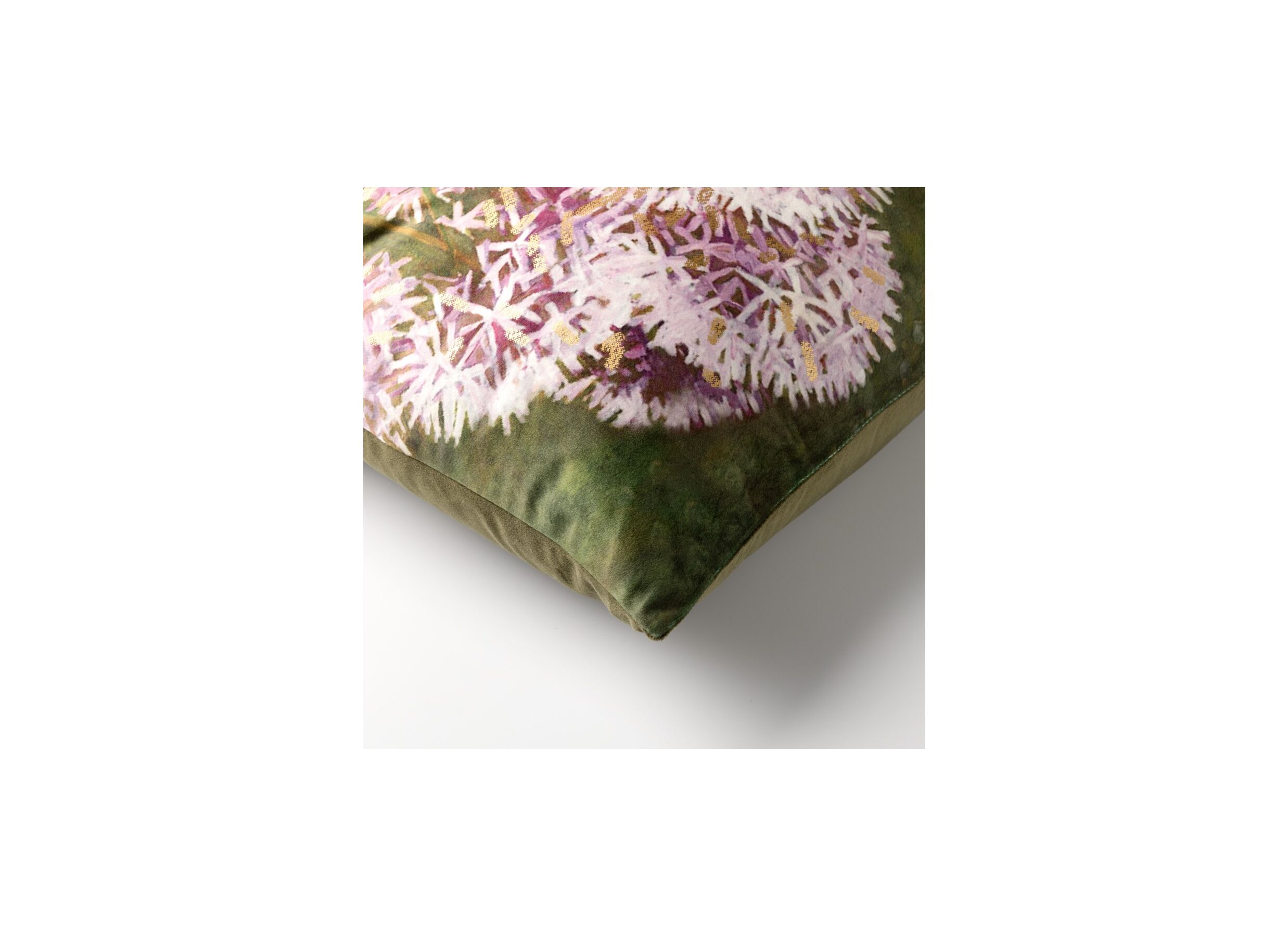 Detail - Coussin Dianthe 45x45cm - tissu - violet ice