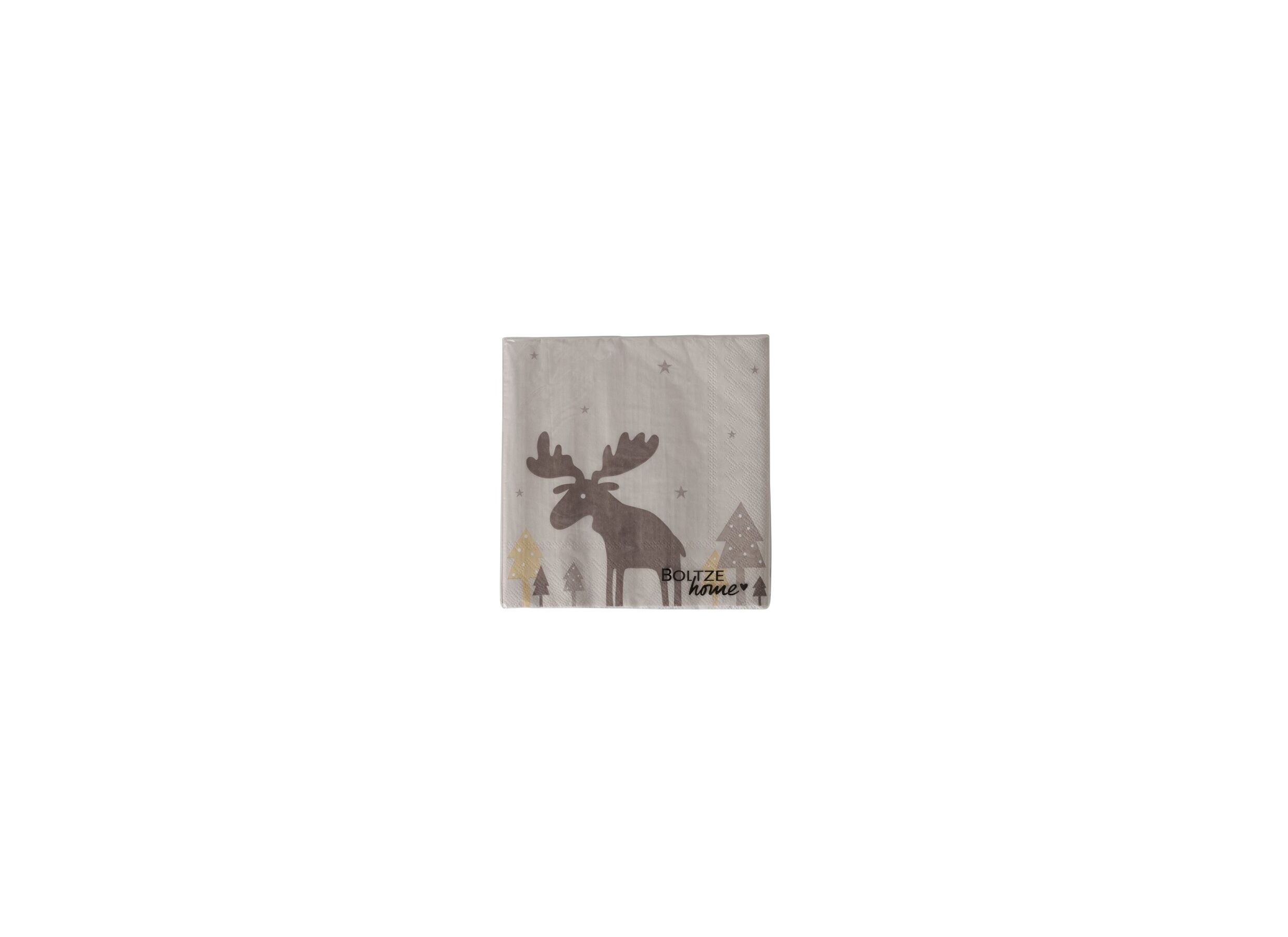 Aperçu - Serviette Vimmerby 17x17cm beige blanc 20 pièces